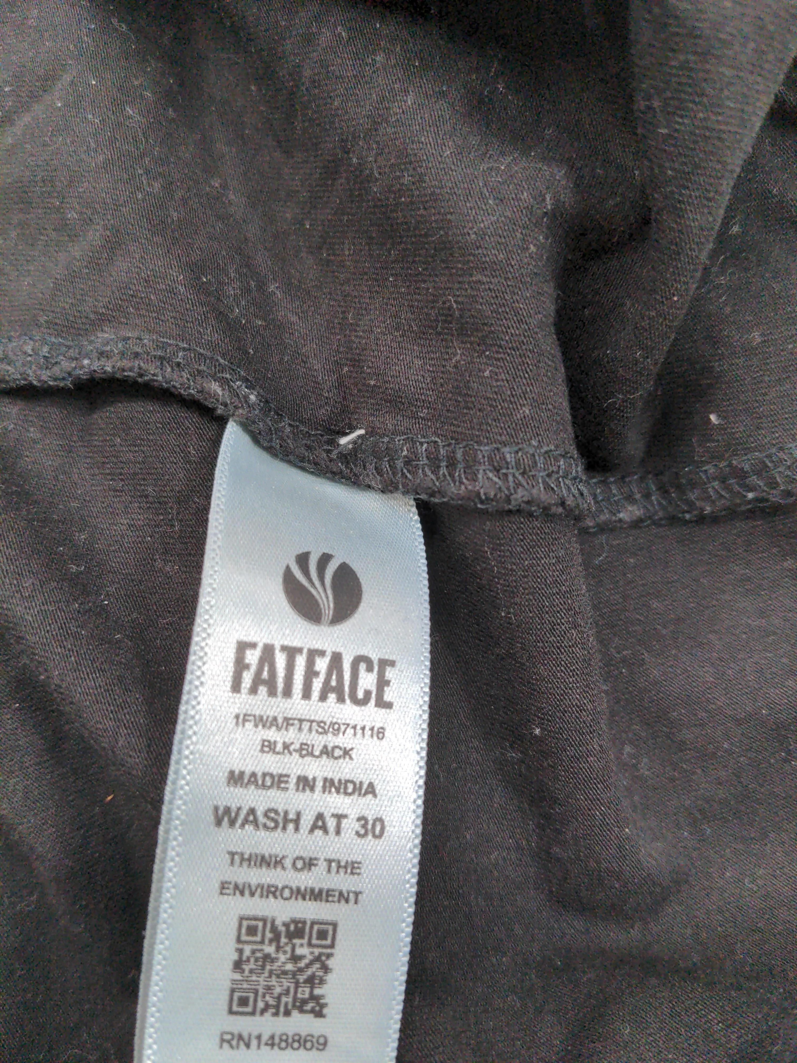 Fat Face Women's Leggings UK 10 Black Viscose with Elastane Full length - Image 6