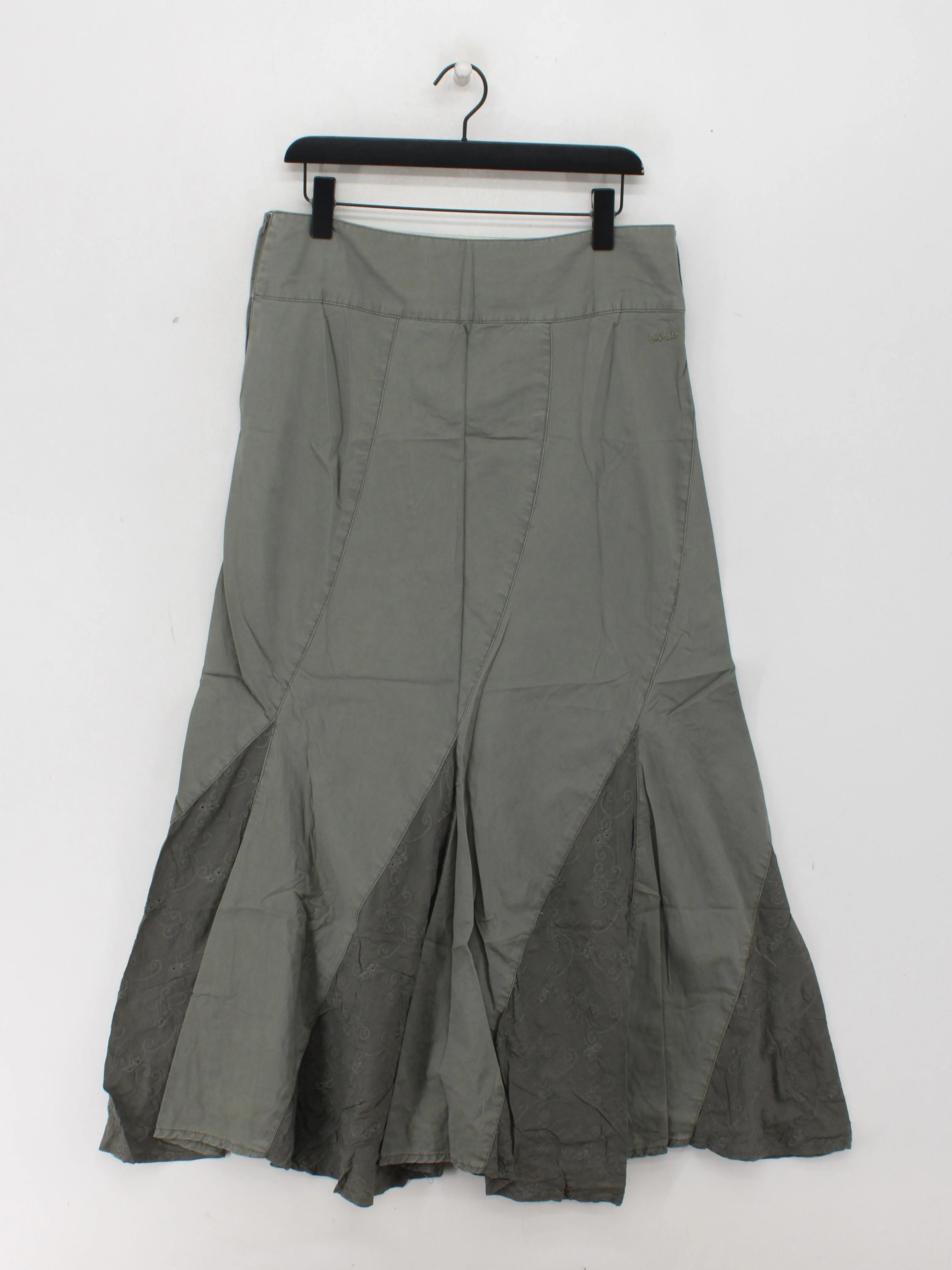 Fat Face Women's Maxi Skirt UK 12 Grey 100% Cotton Long Maxi - Image 2
