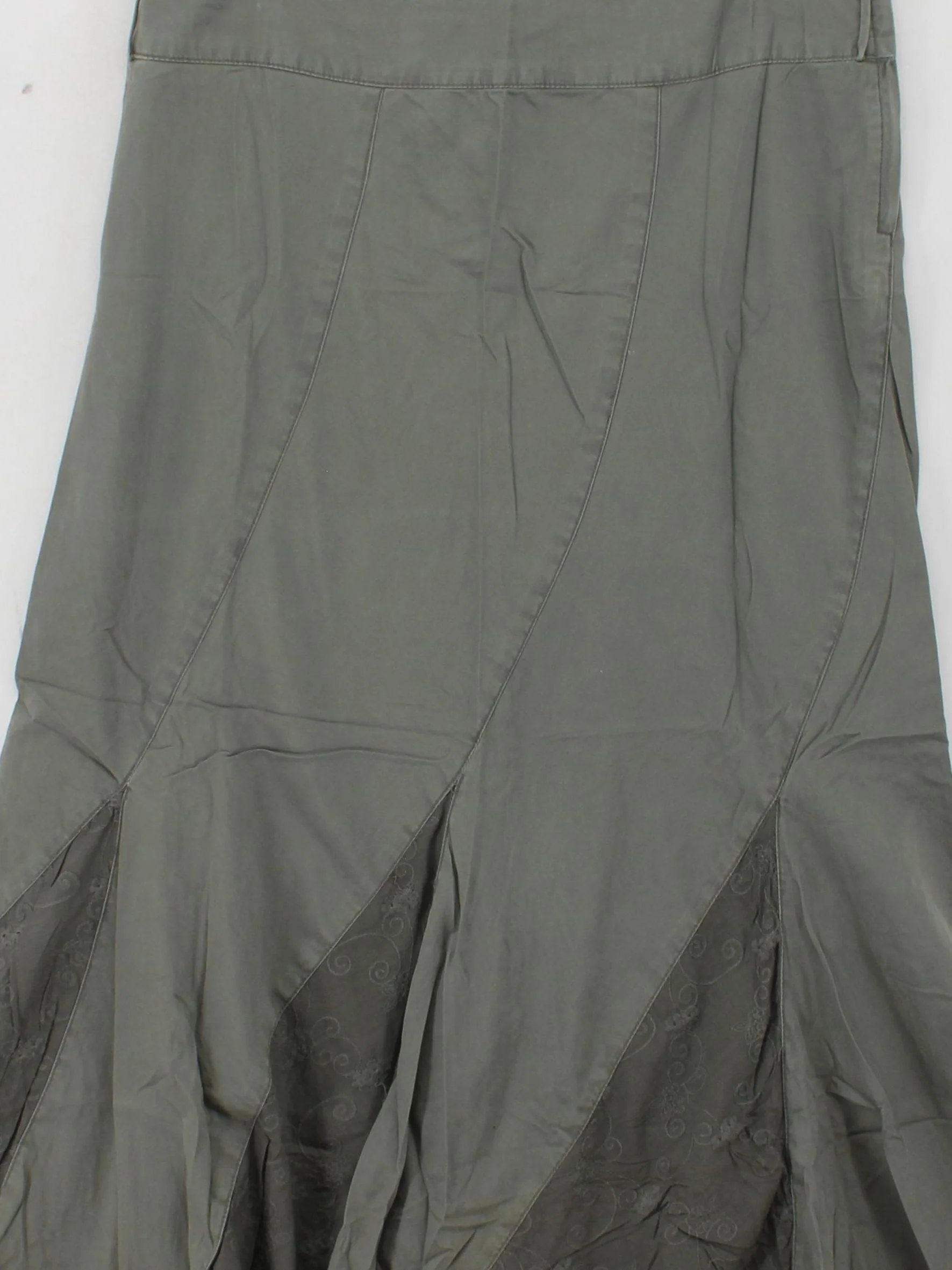 Fat Face Women's Maxi Skirt UK 12 Grey 100% Cotton Long Maxi - Image 3