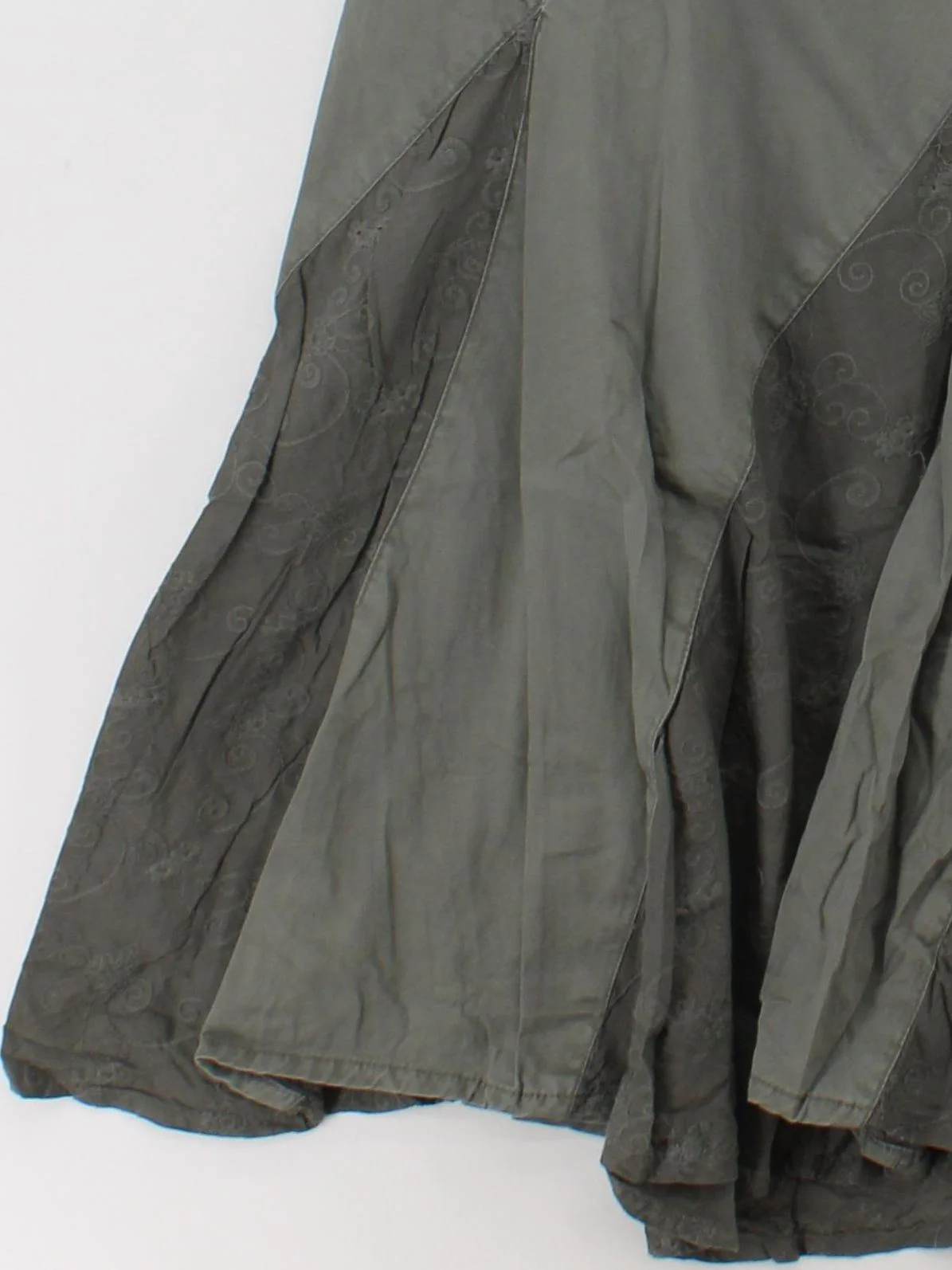 Fat Face Women's Maxi Skirt UK 12 Grey 100% Cotton Long Maxi - Image 4