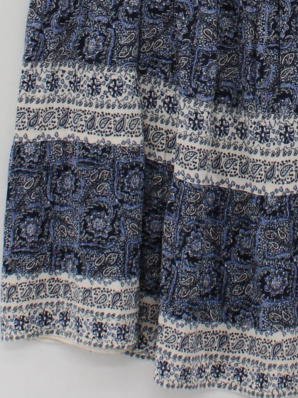 Fat Face Women's Maxi Skirt UK 18 Blue Paisley 100% Other Long Maxi - Image 4