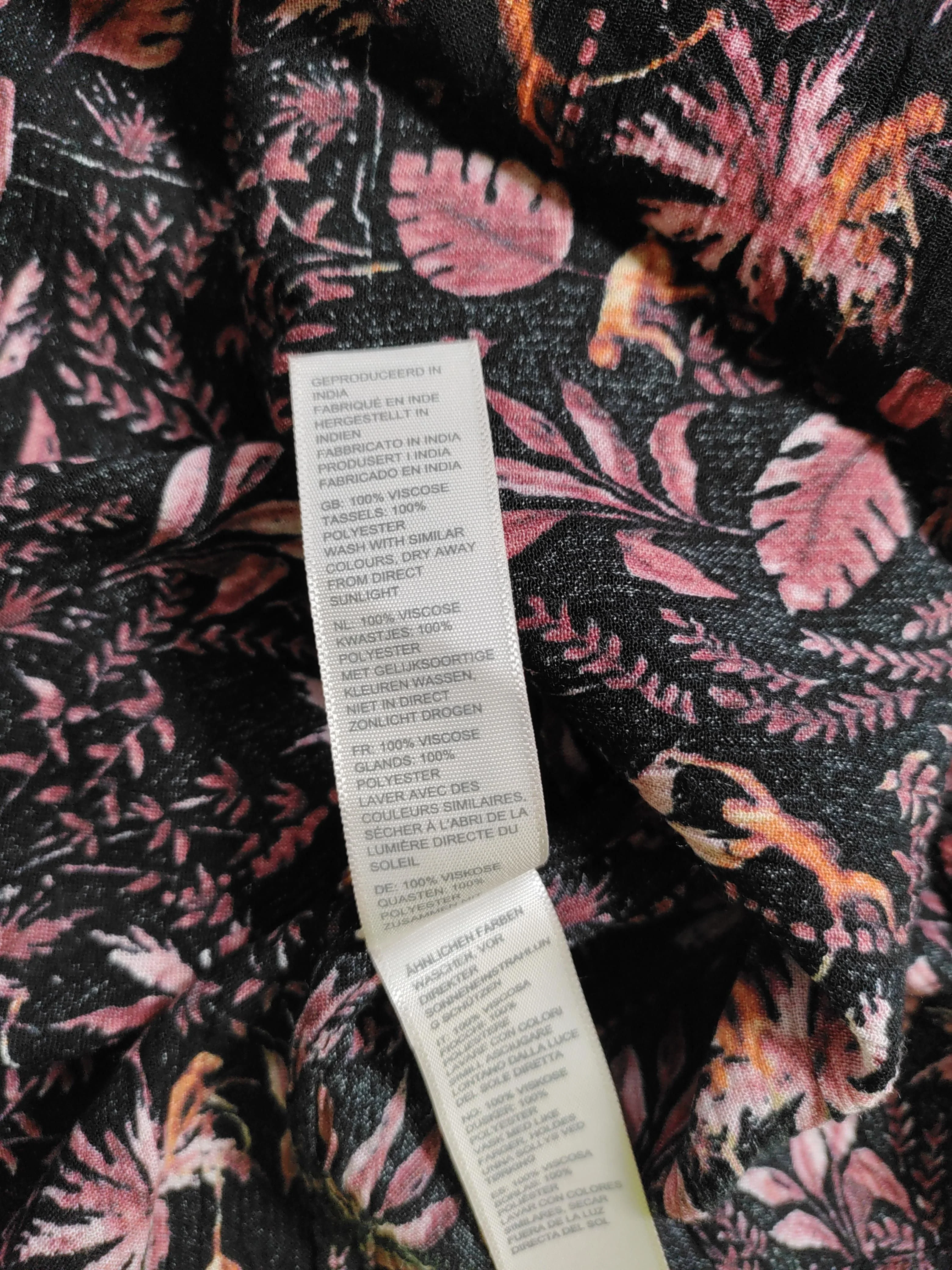 Fat Face Women's Midi Skirt L Black Floral 100% Viscose Midi A-Line - Image 6