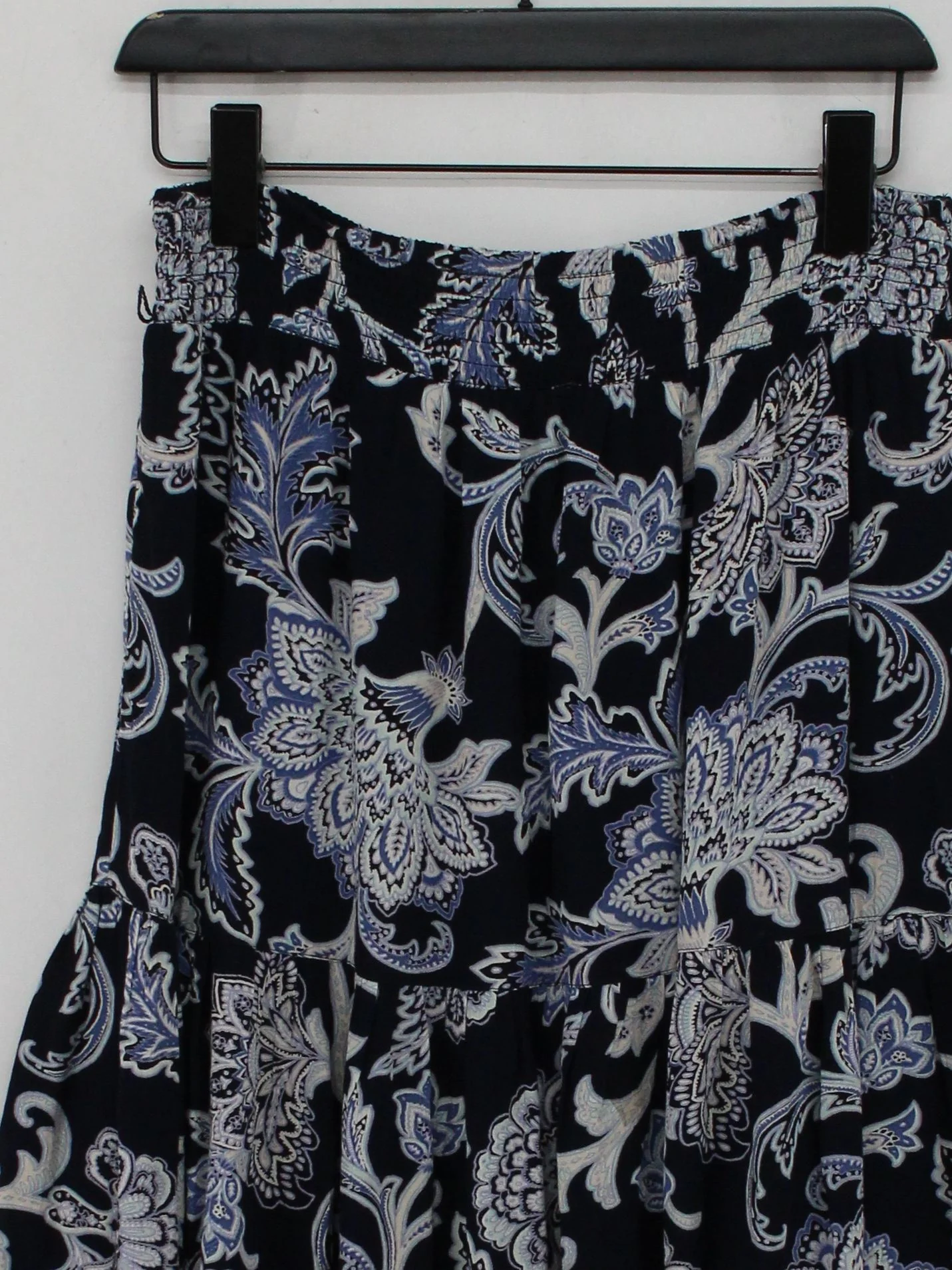 Fat Face Women's Midi Skirt UK 12 Black Floral 100% Other Midi A-Line - Image 3