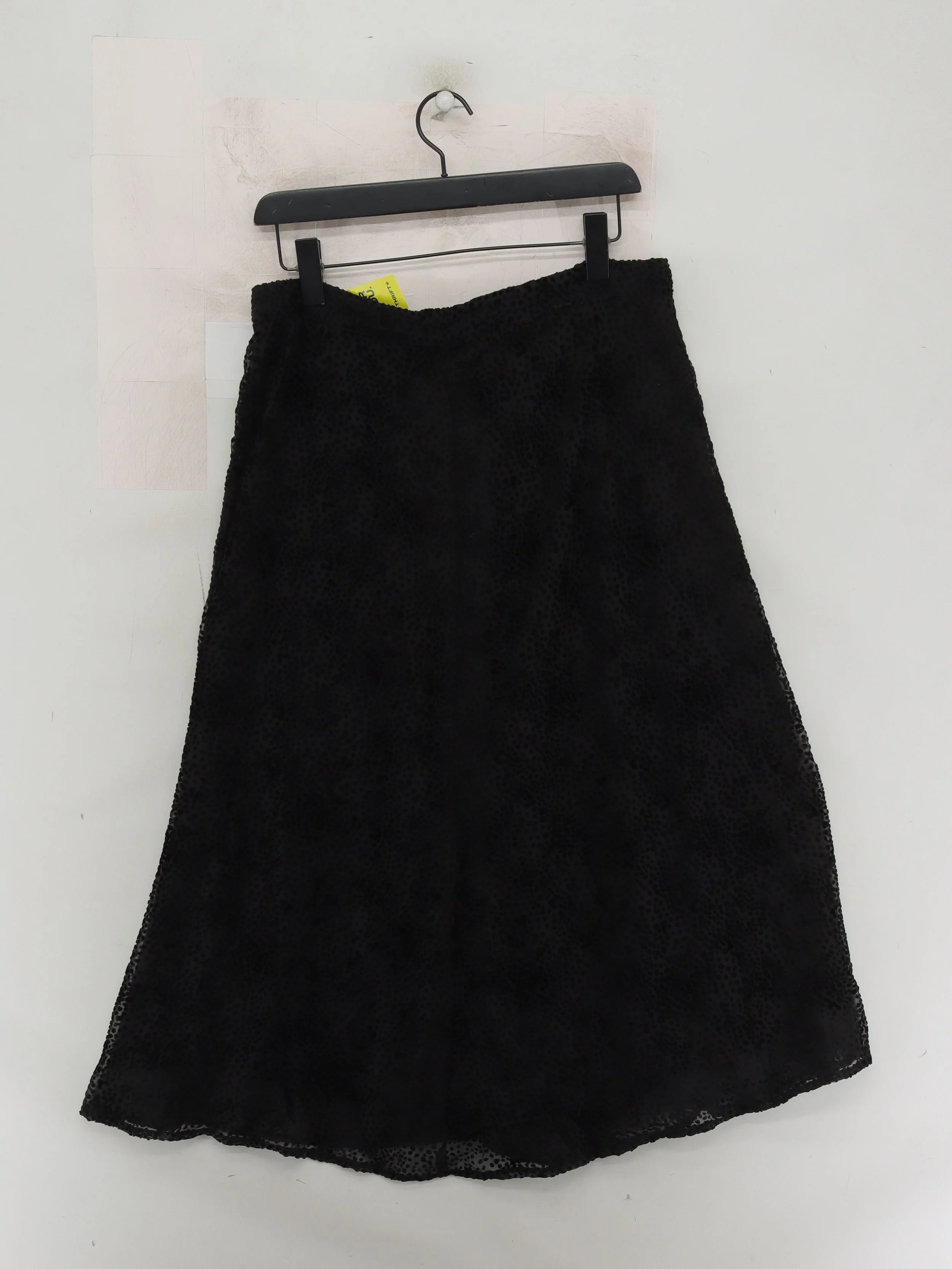 Fat Face Women's Midi Skirt UK 14 Black Nylon with Viscose A-Line - Image 2