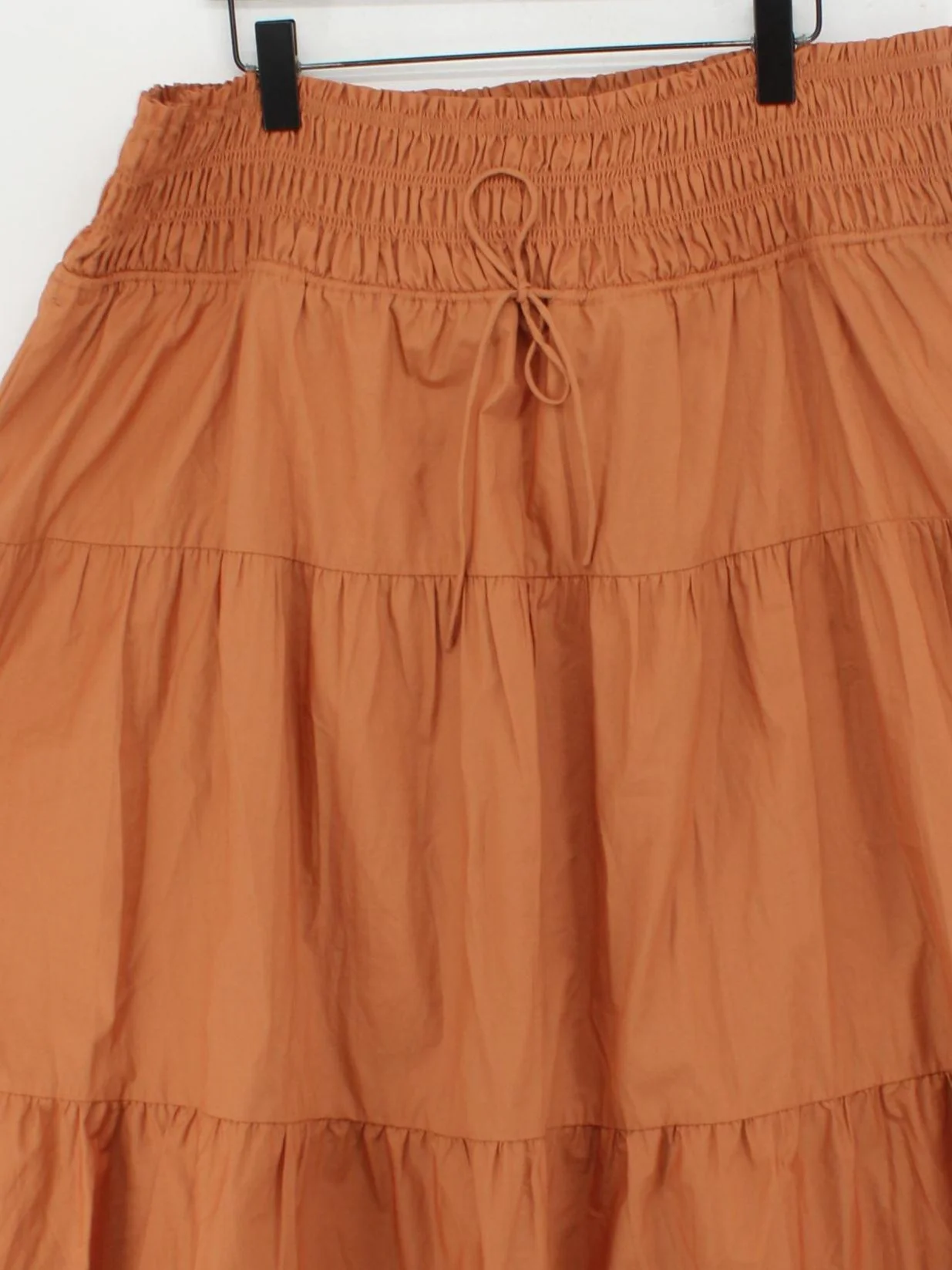 Fat Face Women's Midi Skirt UK 22 Orange 100% Cotton Midi A-Line - Image 3