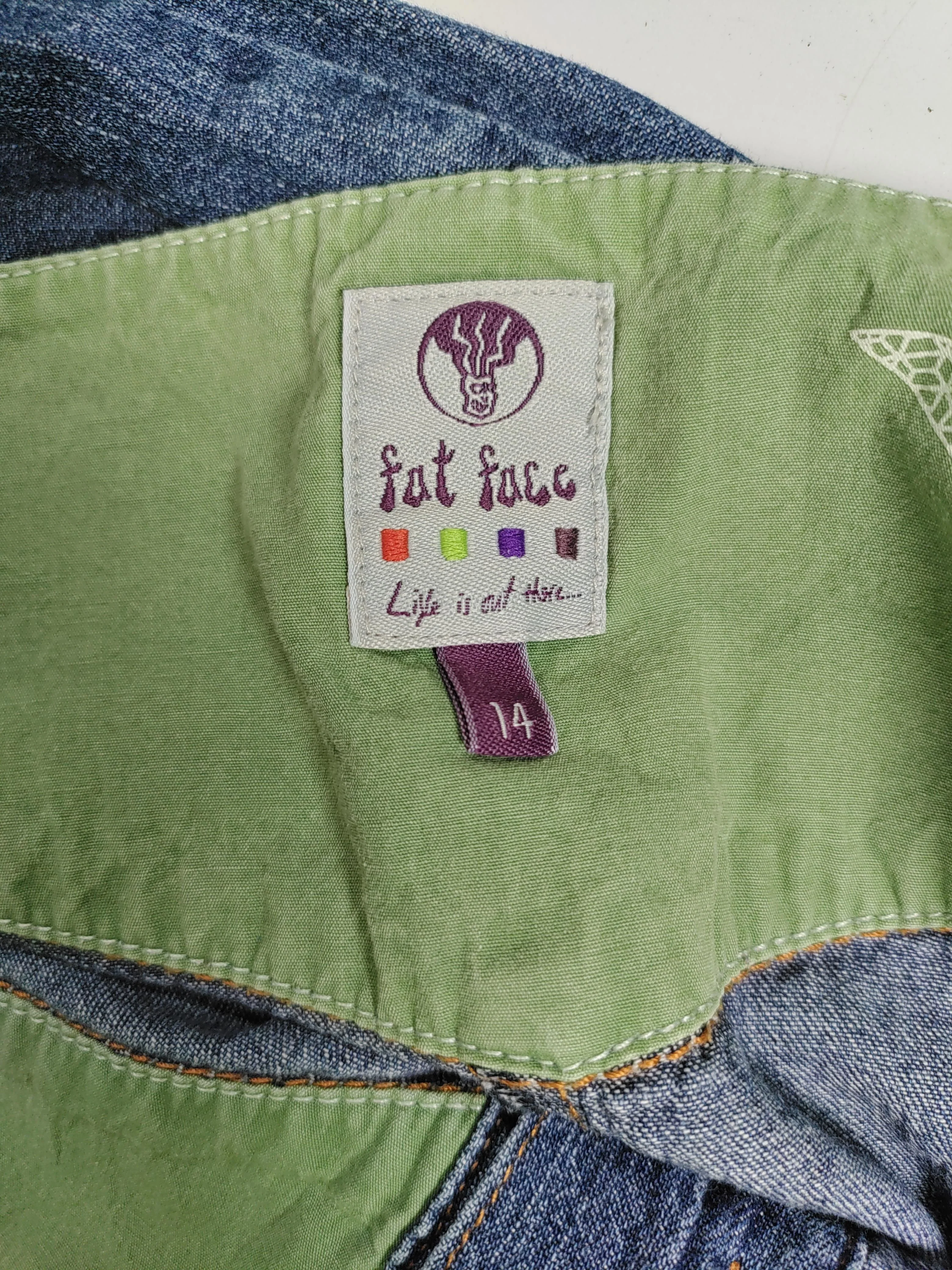 Fat Face Women's Mini Skirt UK 14 Blue 100% Cotton Short Mini - Image 6
