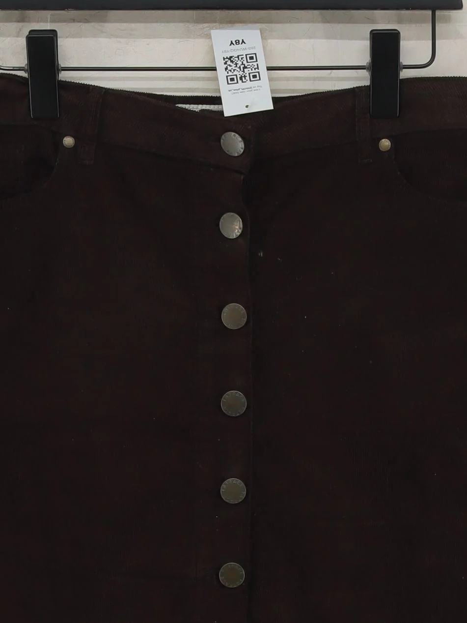 Fat Face Women's Mini Skirt UK 14 Brown Cotton with Elastane Short Mini - Image 3