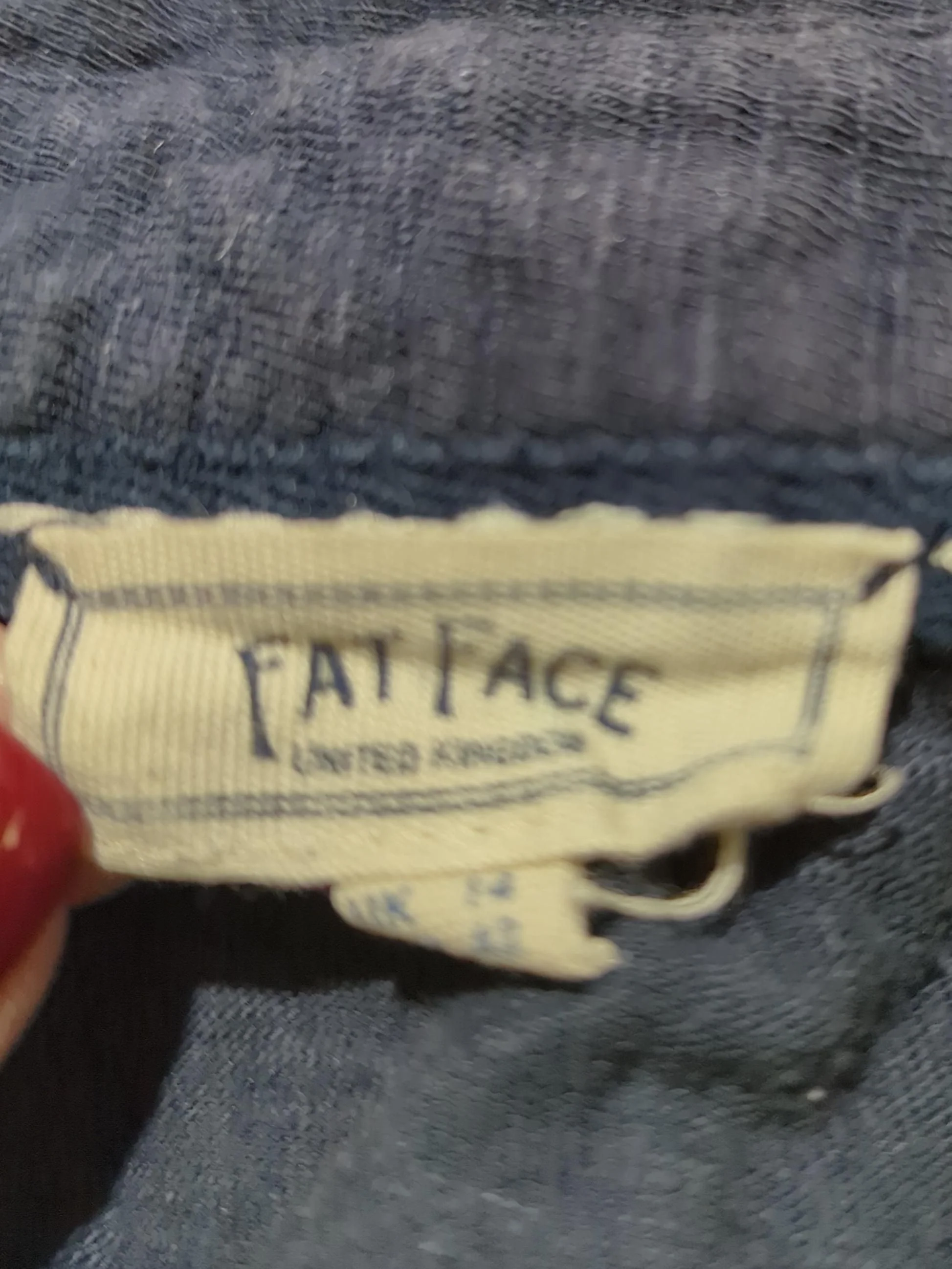Fat Face Women's Polo UK 12 Blue Cotton with Viscose Long Sleeve Collared Basic - Image 7