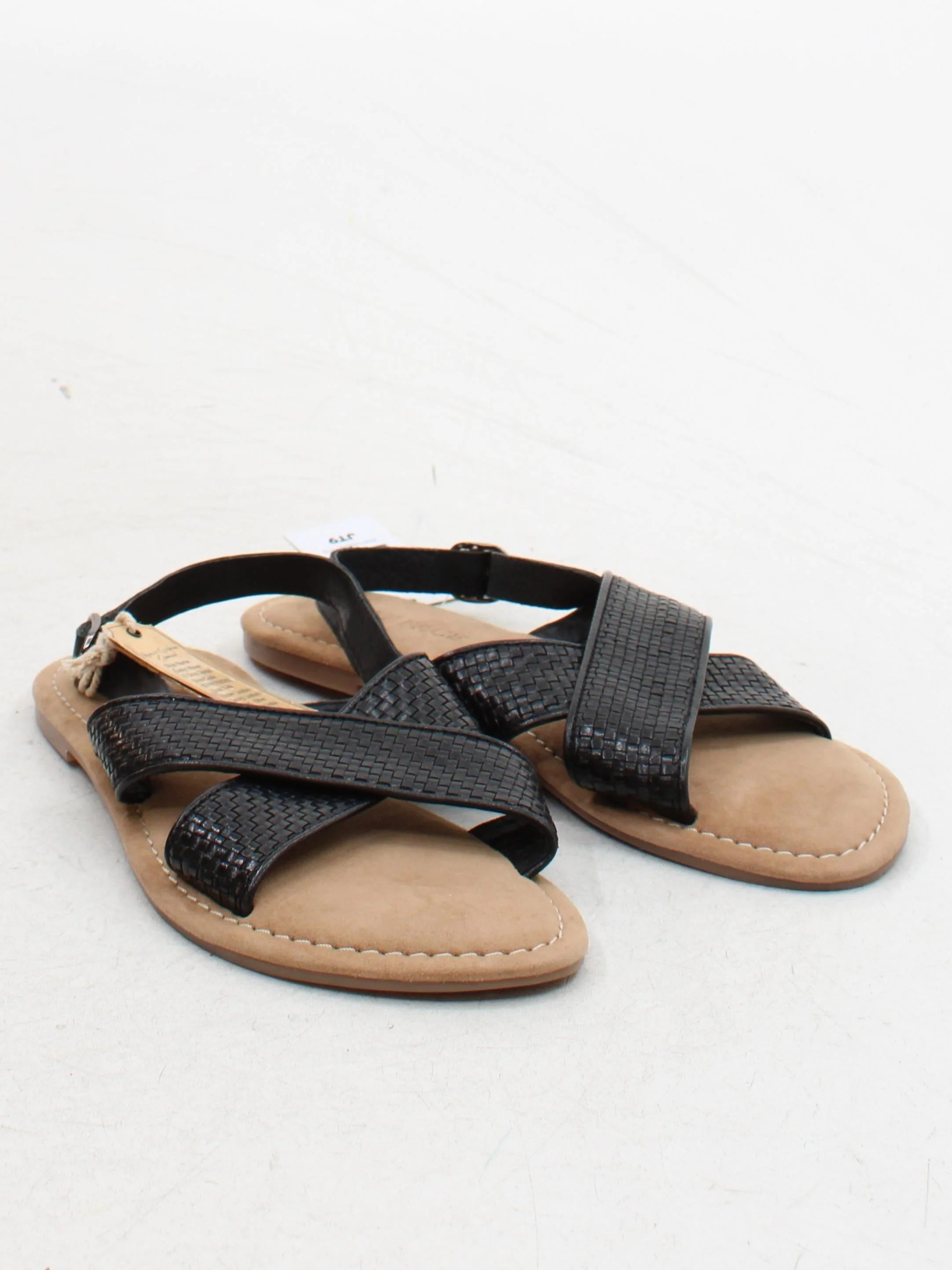 Fat Face Women's Sandals UK 6.5 Black Leather with Other Strappy New with tags - Image 4