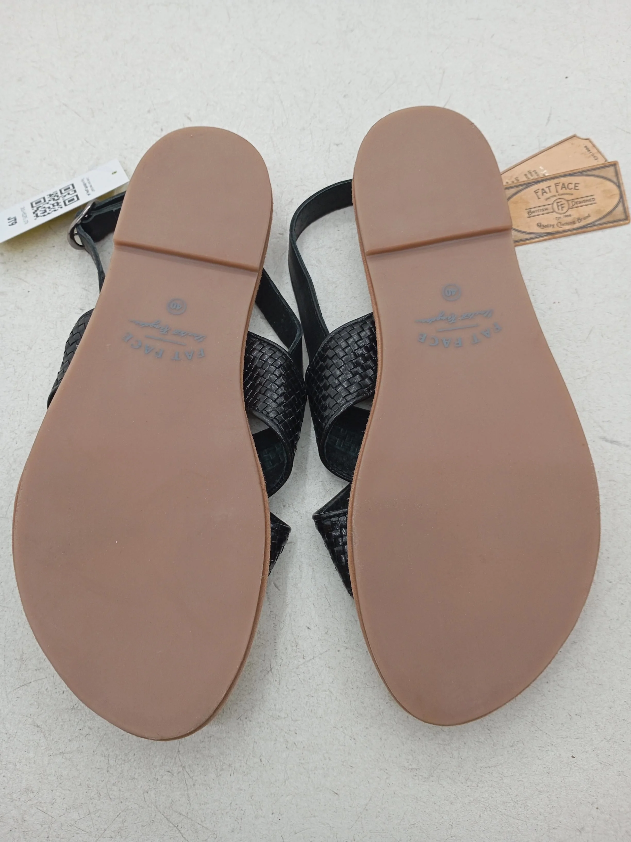 Fat Face Women's Sandals UK 6.5 Black Leather with Other Strappy New with tags - Image 7