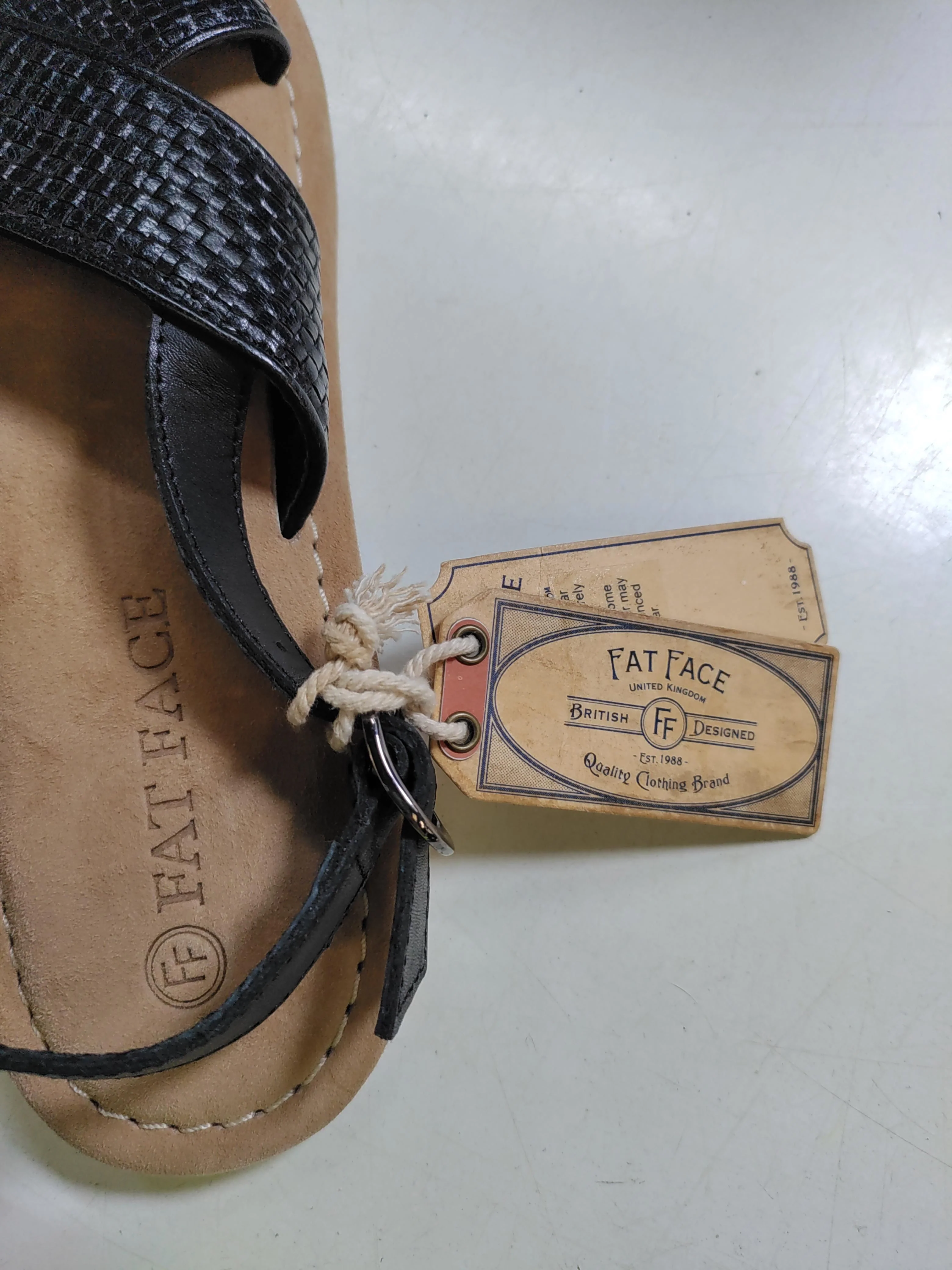 Fat Face Women's Sandals UK 6.5 Black Leather with Other Strappy New with tags - Image 8
