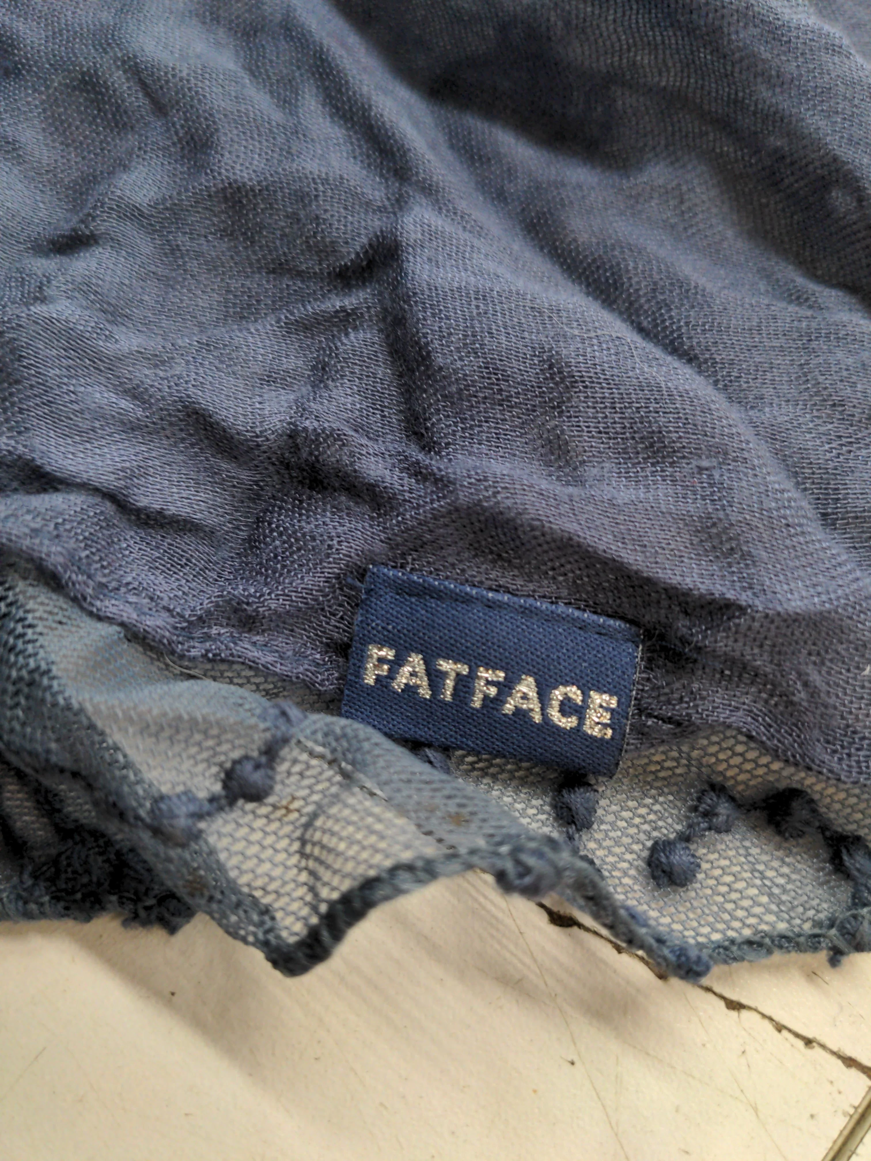 Fat Face Women's Scarf Blue 100% Other Rectangle Scarf - Image 6