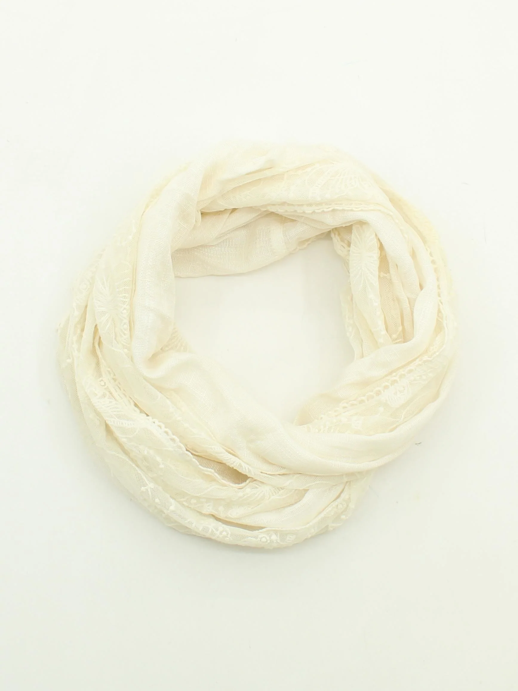 Fat Face Women's Scarf Cream Floral 100% Other Rectangle Scarf - Image 2