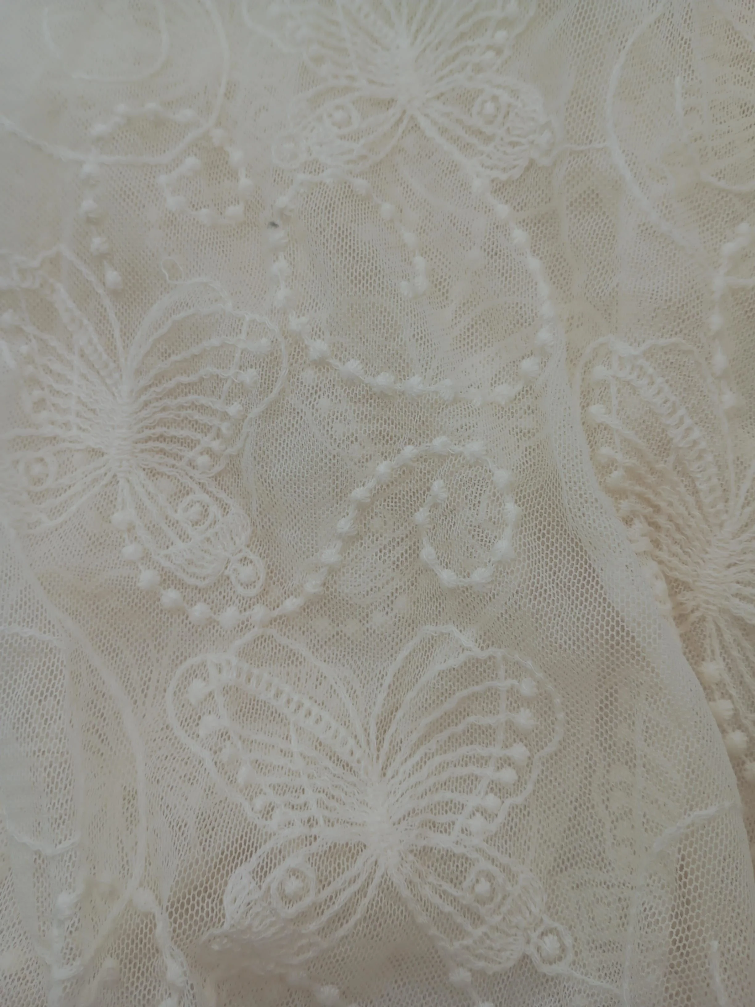 Fat Face Women's Scarf Cream Floral 100% Other Rectangle Scarf - Image 3