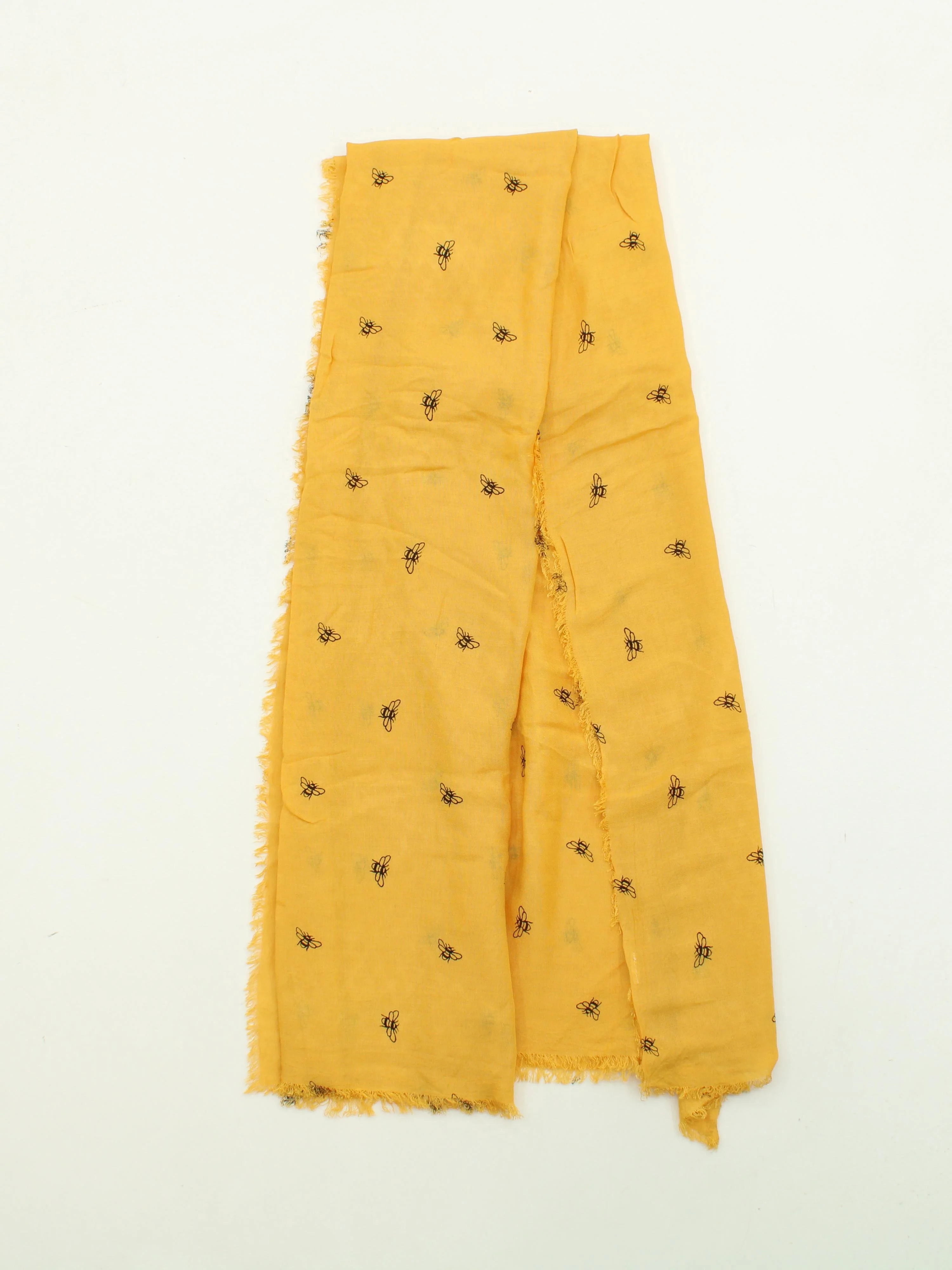 Fat Face Women's Scarf Yellow Graphic 100% Other Rectangle Scarf - Image 2