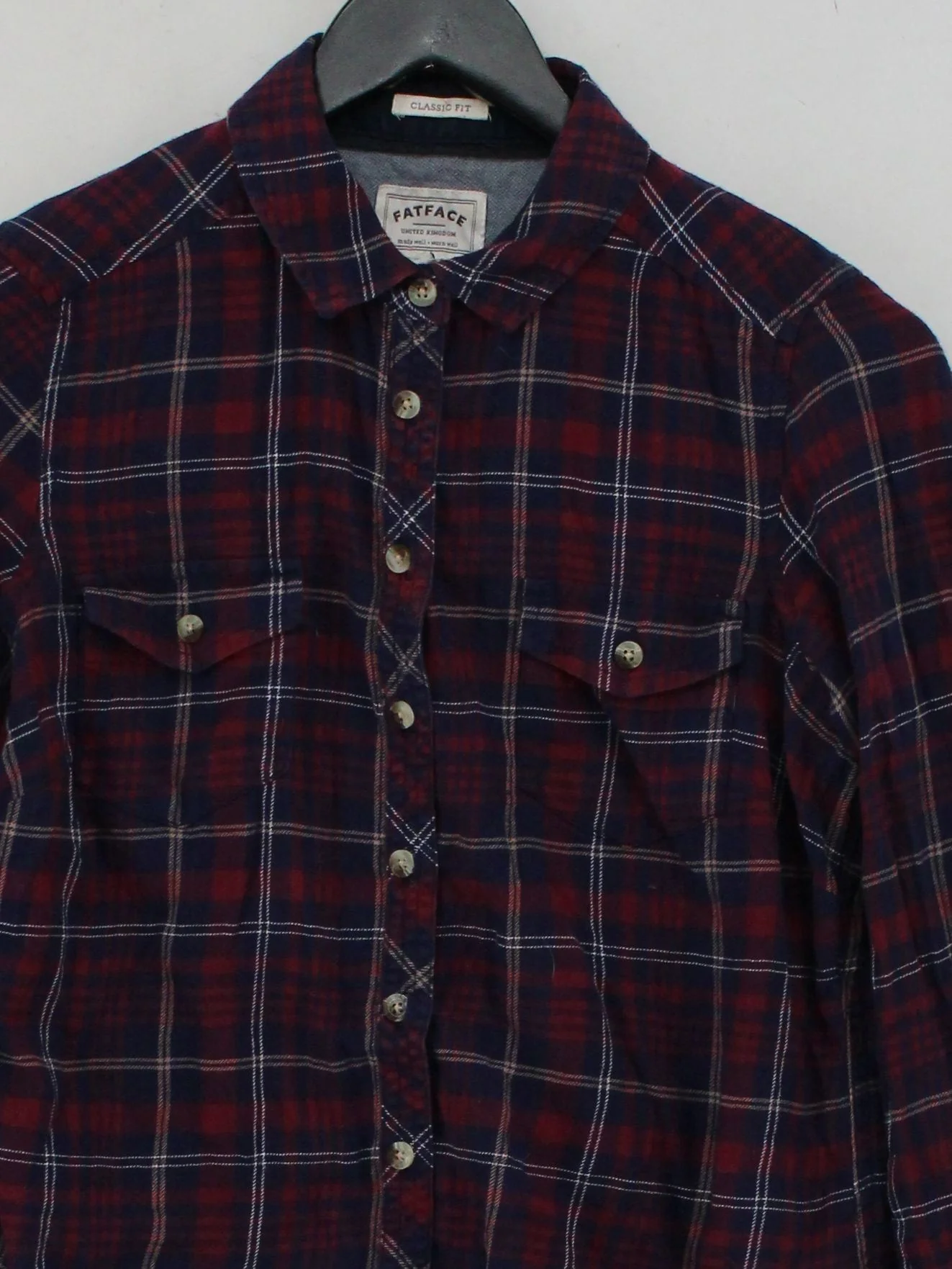 Fat Face Women's Shirt UK 10 Red 100% Cotton Basic - Image 3