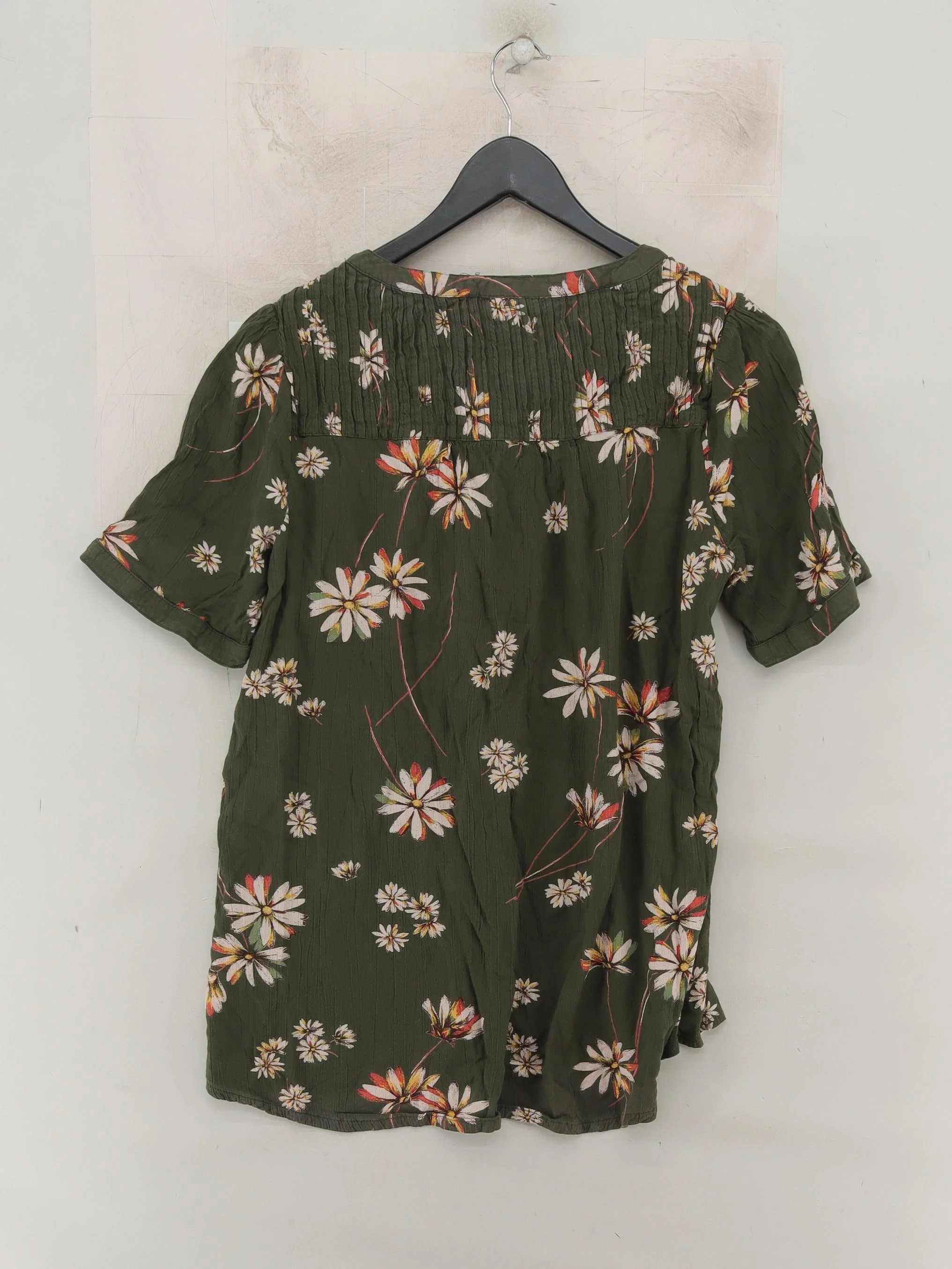 Fat Face Women's Shirt UK 16 Green 100% Viscose Basic - Image 2