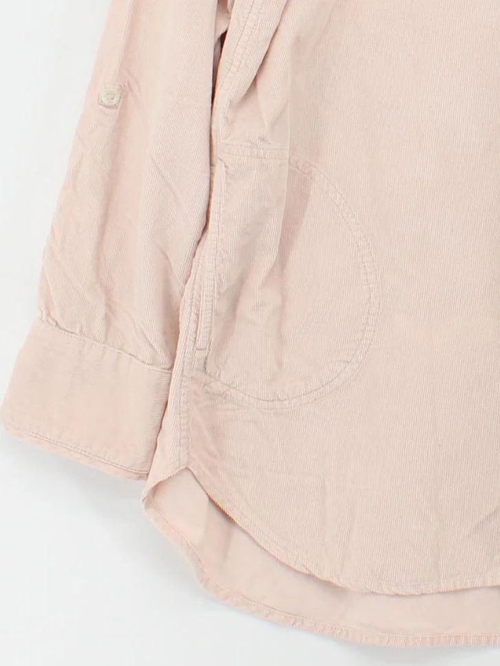 Fat Face Women's Shirt UK 18 Pink 100% Cotton Long Sleeve Collared Basic - Image 4
