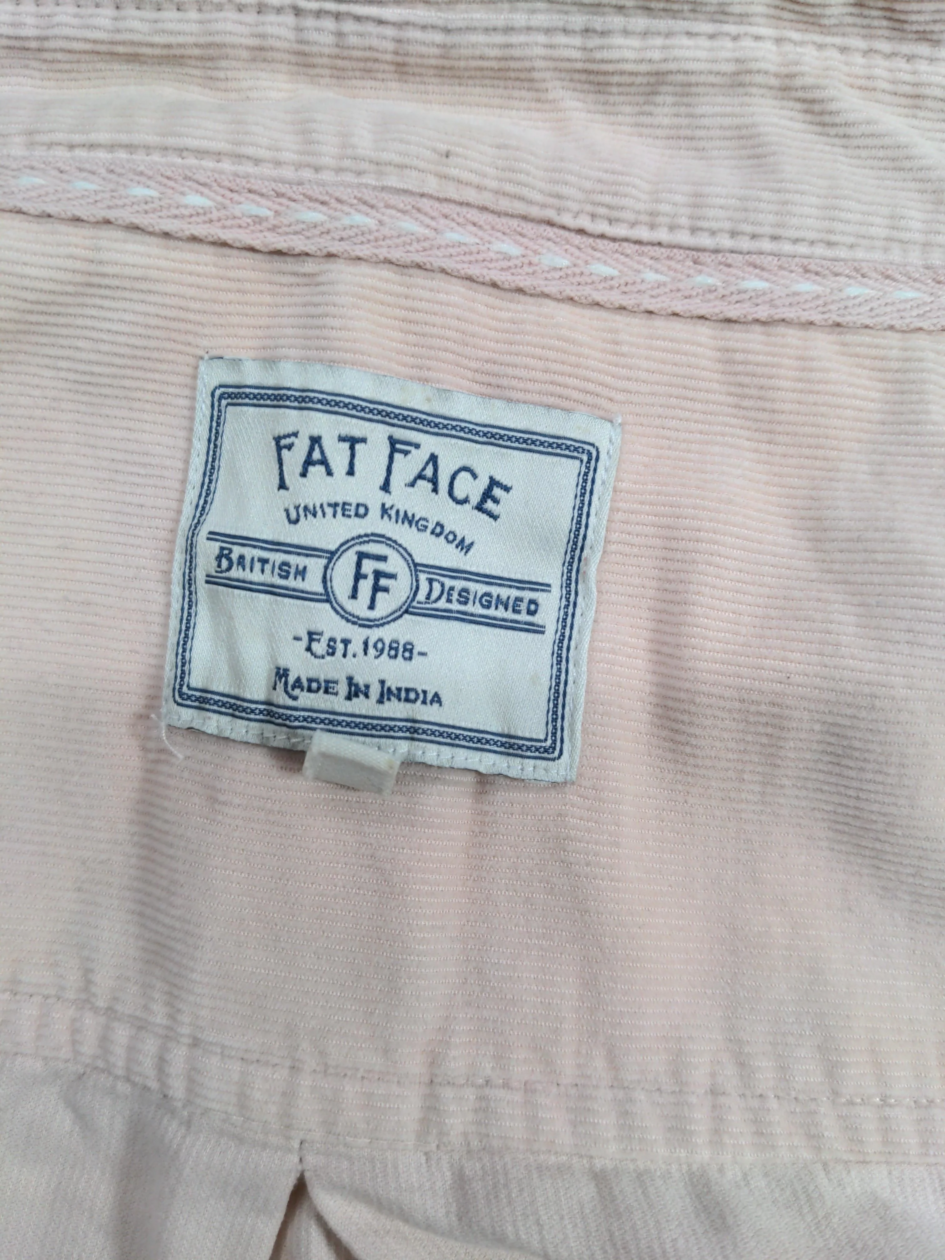 Fat Face Women's Shirt UK 18 Pink 100% Cotton Long Sleeve Collared Basic - Image 5