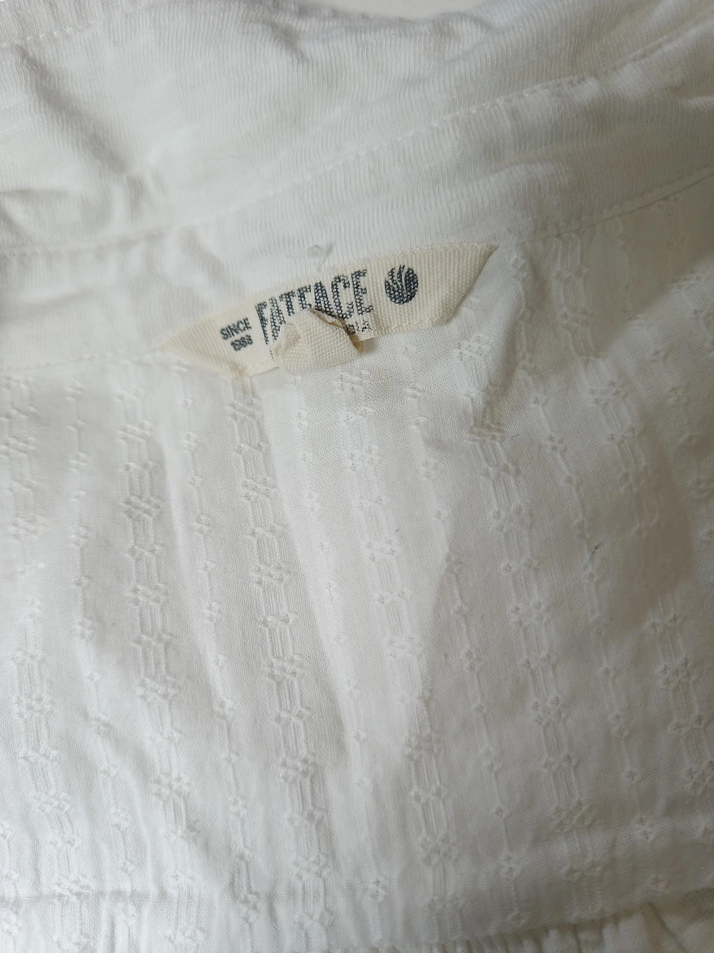Fat Face Women's Shirt UK 20 White 100% Cotton Short Sleeve Collared Basic - Image 5
