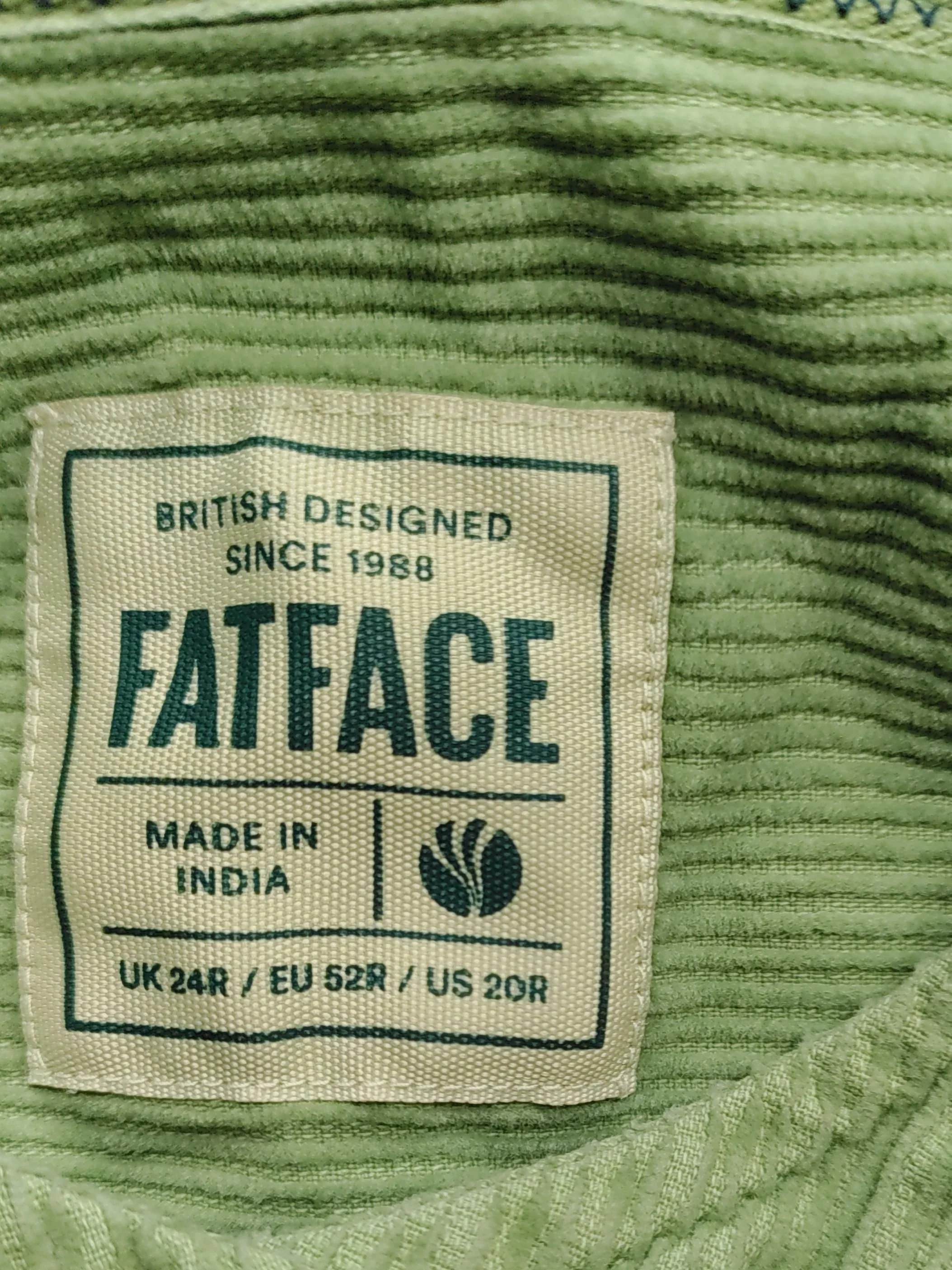 Fat Face Women's Shirt UK 24 Green 100% Cotton 3/4 Sleeve Collared Basic - Image 5
