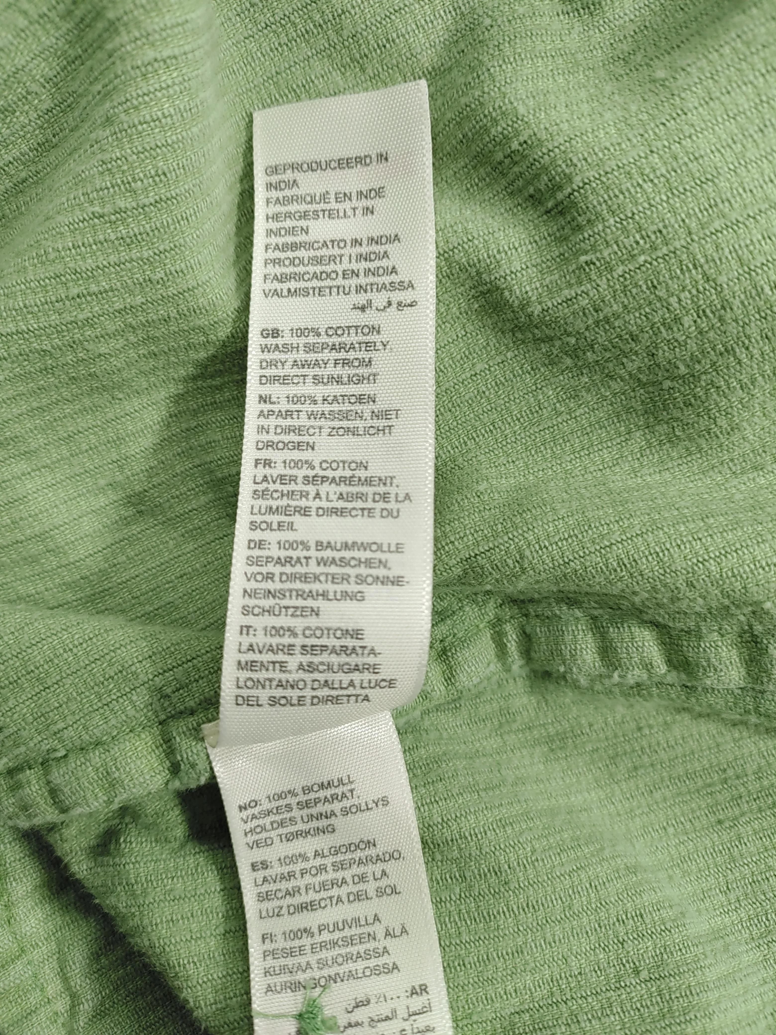 Fat Face Women's Shirt UK 24 Green 100% Cotton 3/4 Sleeve Collared Basic - Image 6