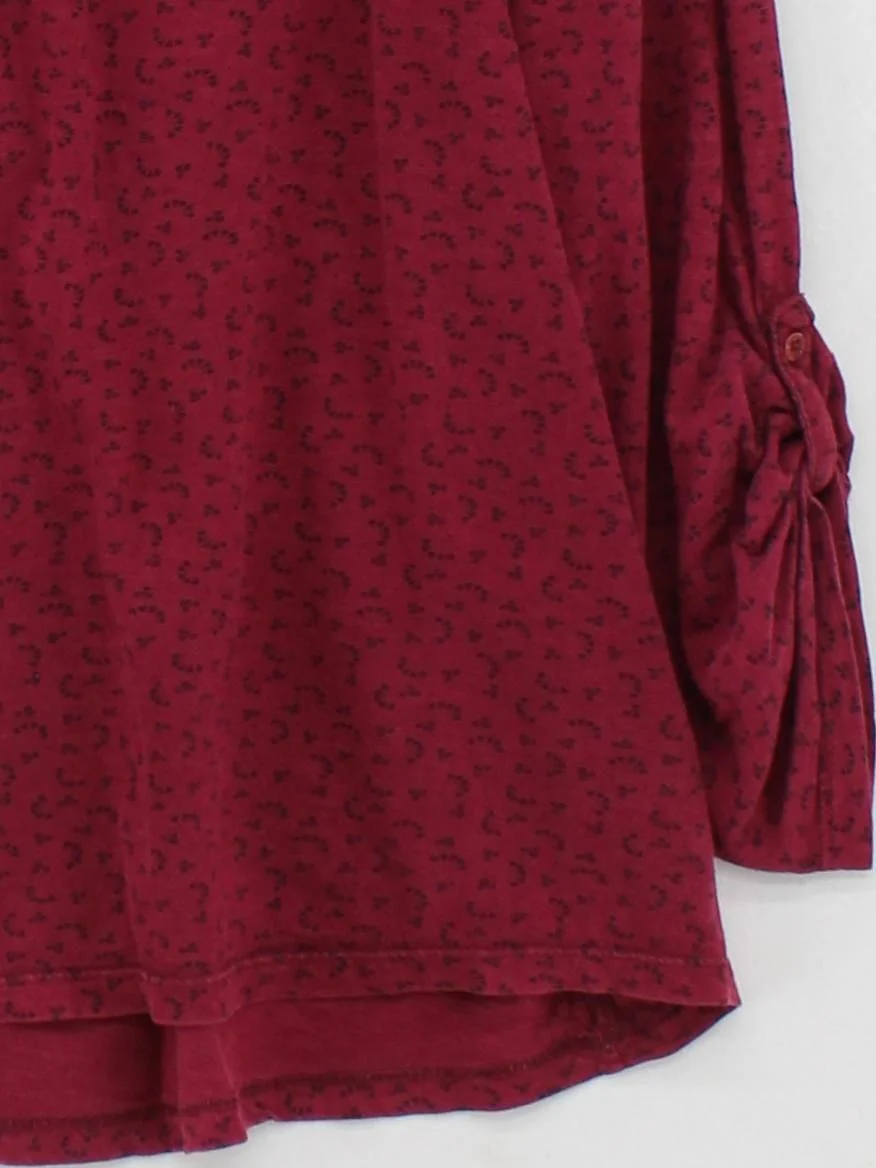 Fat Face Women's Shirt XL Red 100% Cotton Long Sleeve Collared Basic - Image 4