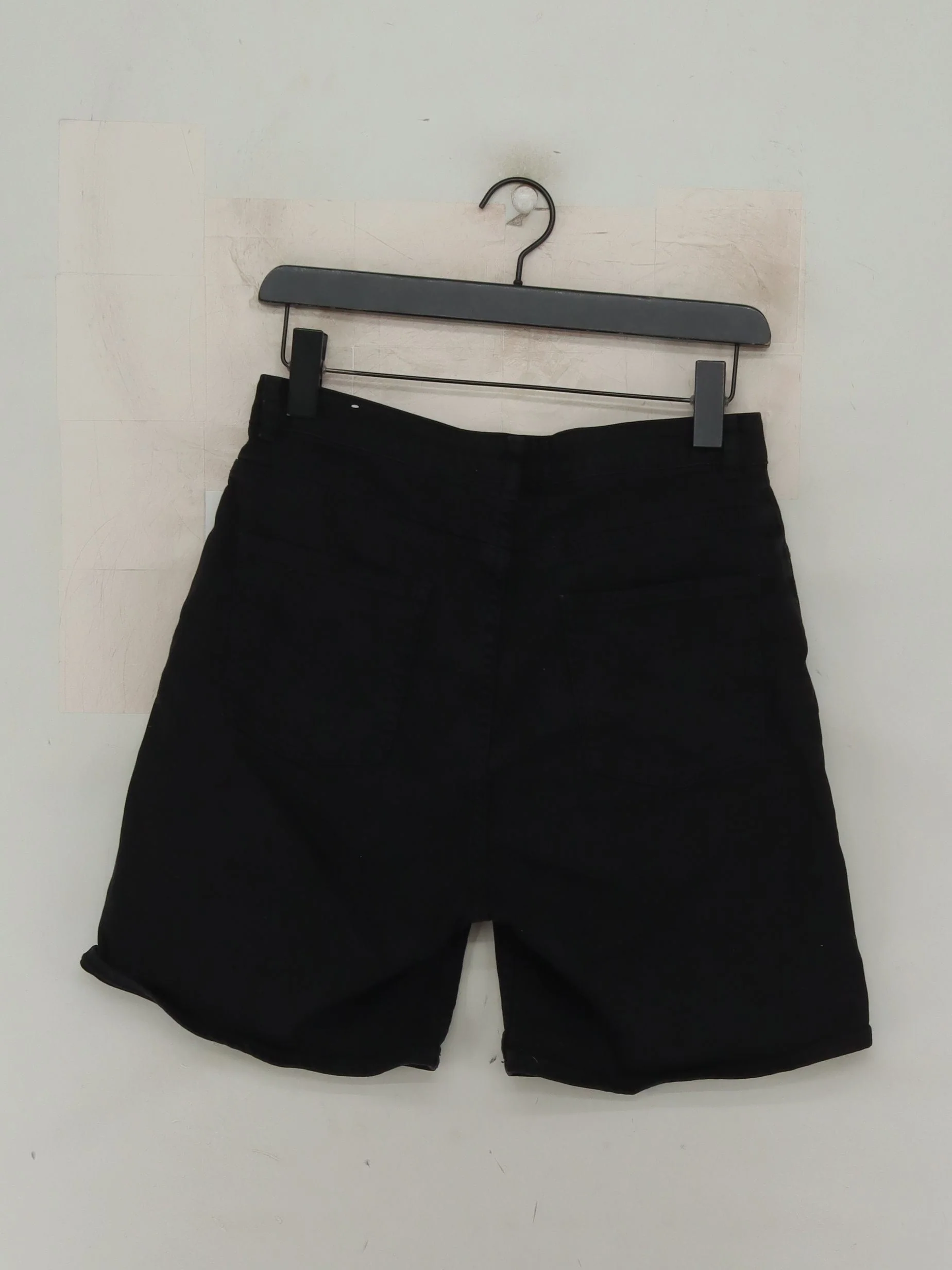 Fat Face Women's Shorts UK 10 Black Cotton with Elastane Cut-Off - Image 2