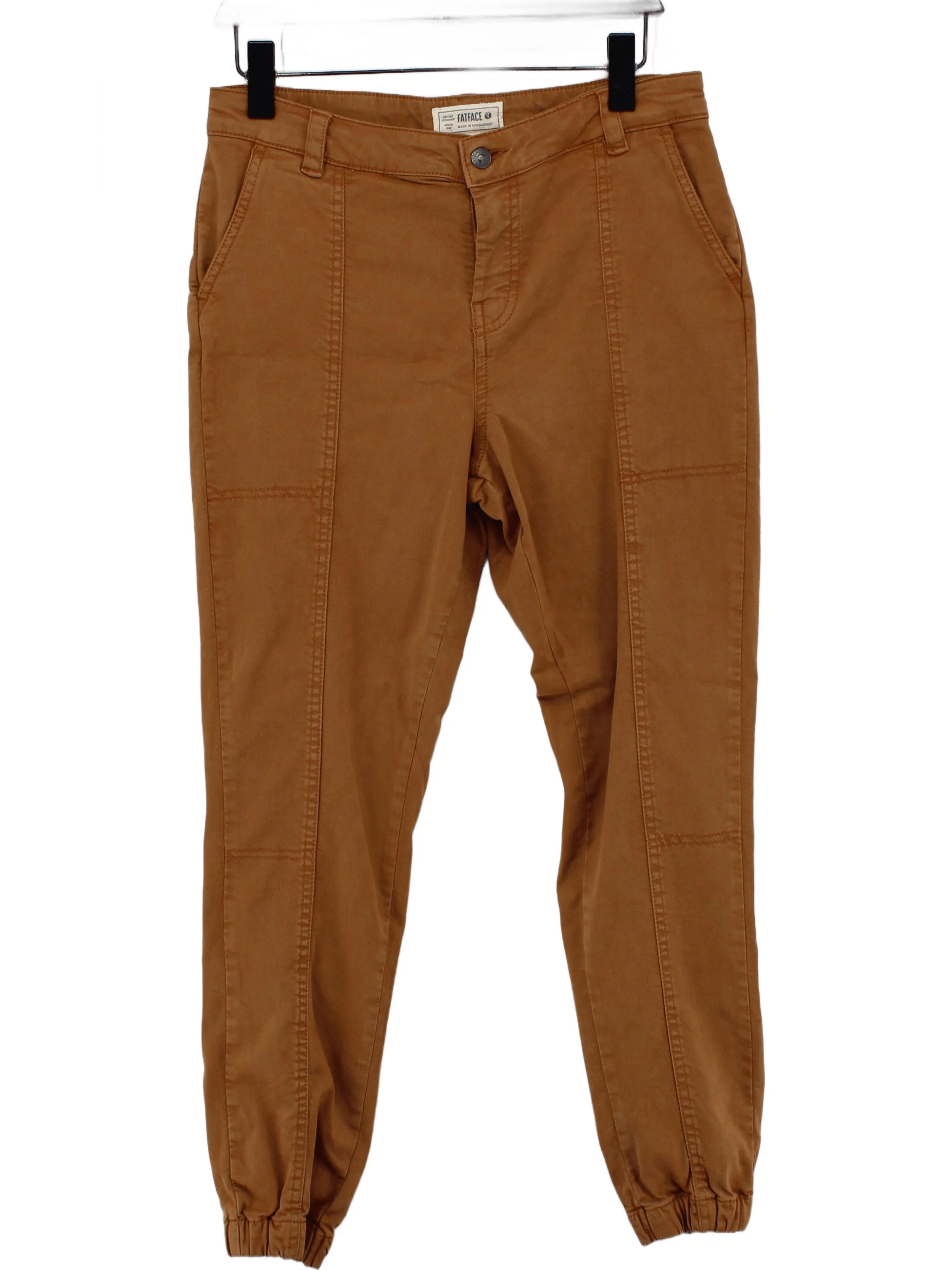 Fat Face Women's Sports Bottoms UK 10 Brown Cotton