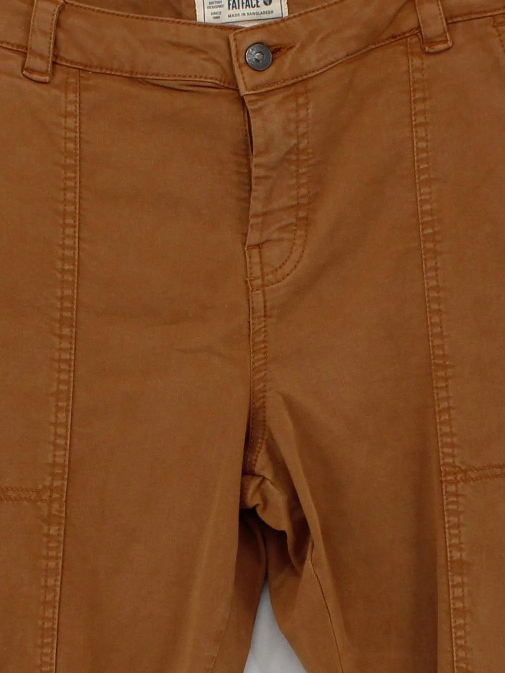 Fat Face Women's Sports Bottoms UK 10 Brown Cotton - Image 3