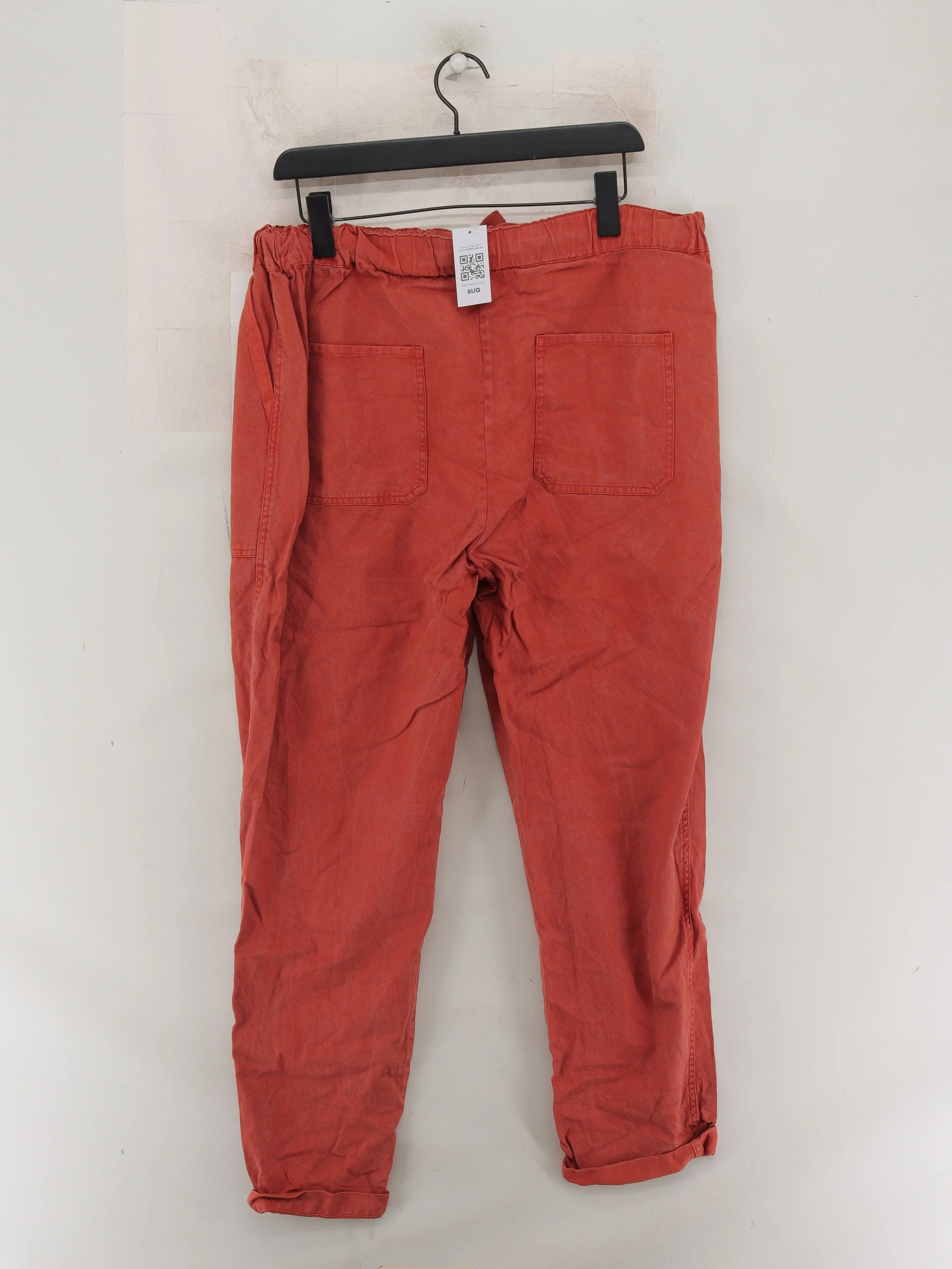 Fat Face Women's Sports Bottoms UK 16 Red Other with Cotton Tapered Sweatpants - Image 2