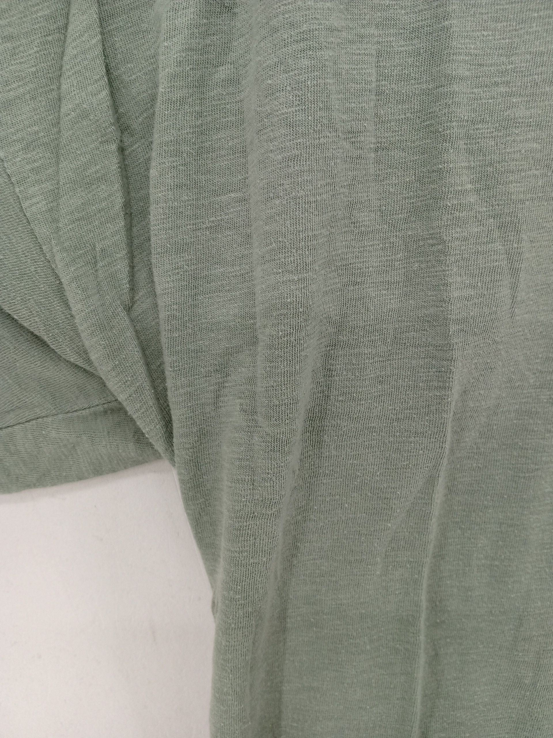 Fat Face Women's T-Shirt L Green Cotton with Lyocell Modal Basic - Image 5
