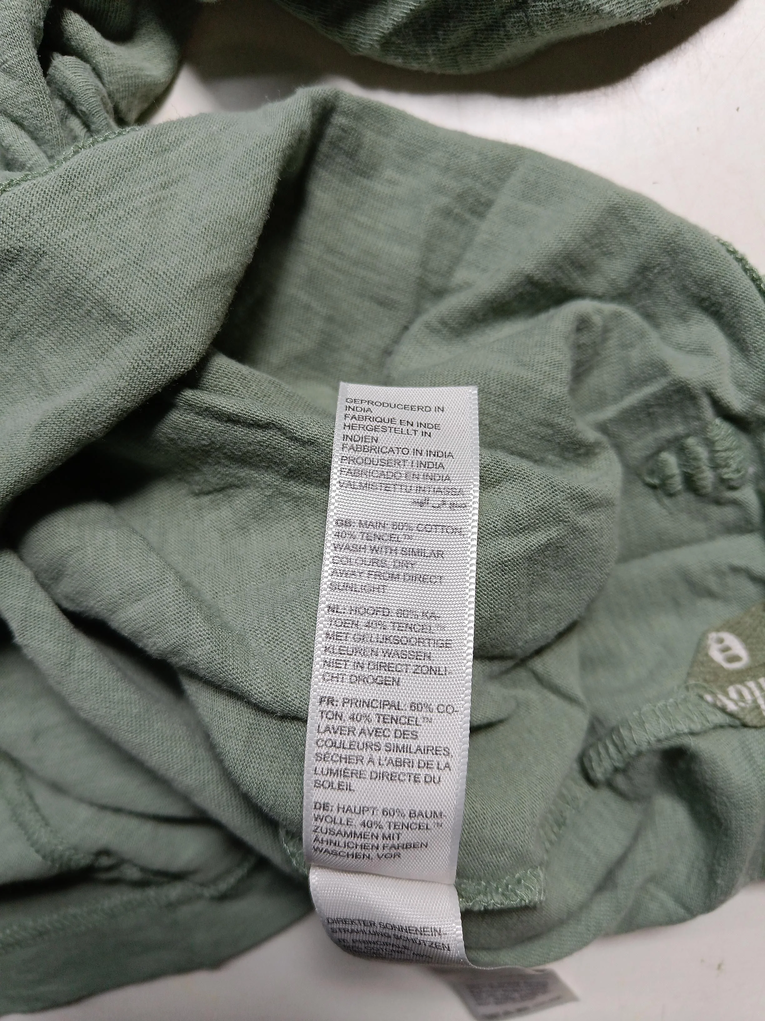 Fat Face Women's T-Shirt L Green Cotton with Lyocell Modal Basic - Image 7
