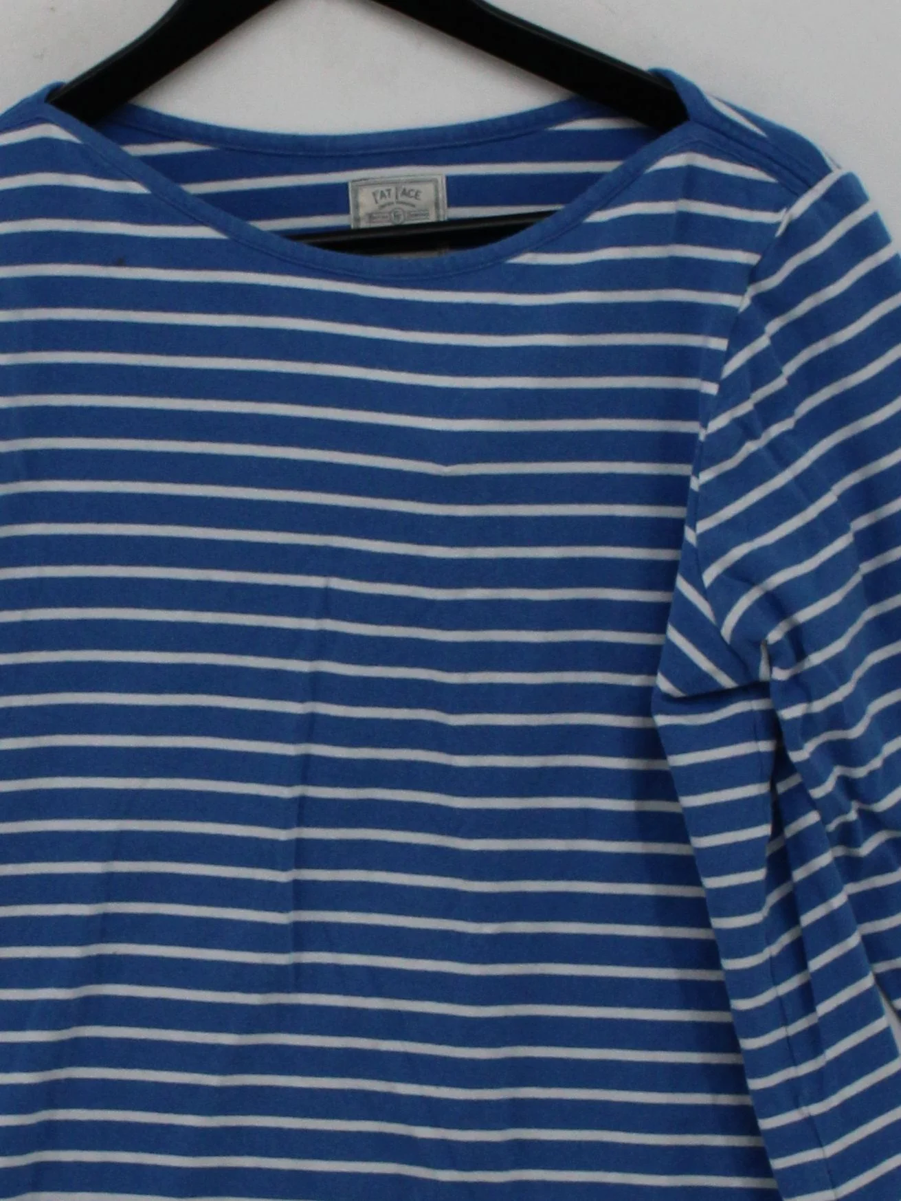 Fat Face Women's T-Shirt M Blue Cotton with Elastane Basic - Image 3