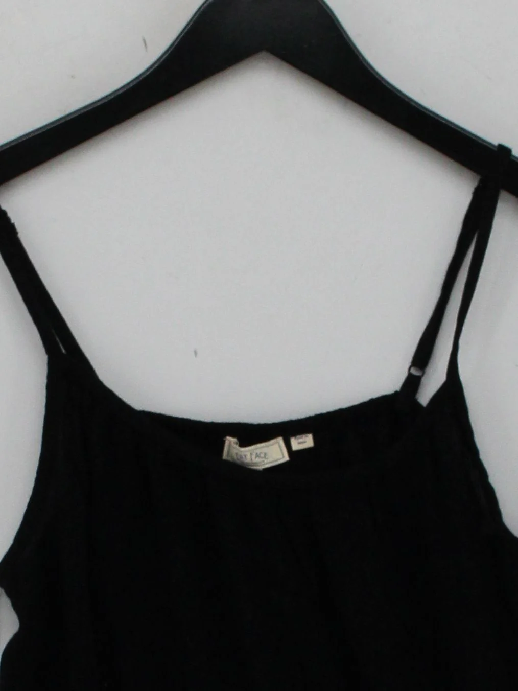 Fat Face Women's T-Shirt UK 10 Black Viscose with Cotton Camisole - Image 3