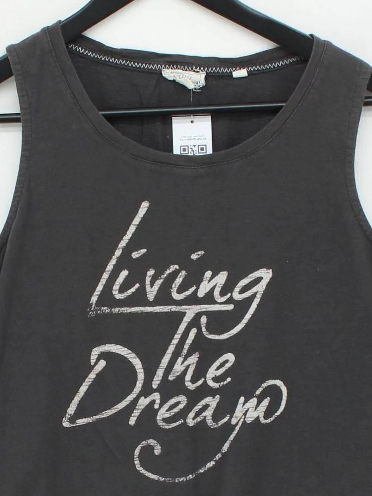 Fat Face Women's T-Shirt UK 12 Black 100% Cotton Basic - Image 3