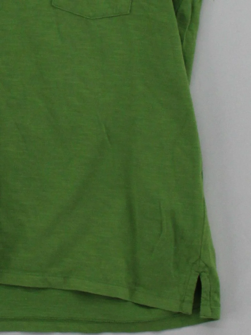 Fat Face Women's T-Shirt UK 12 Green 100% Cotton Short Sleeve V-Neck Basic - Image 4