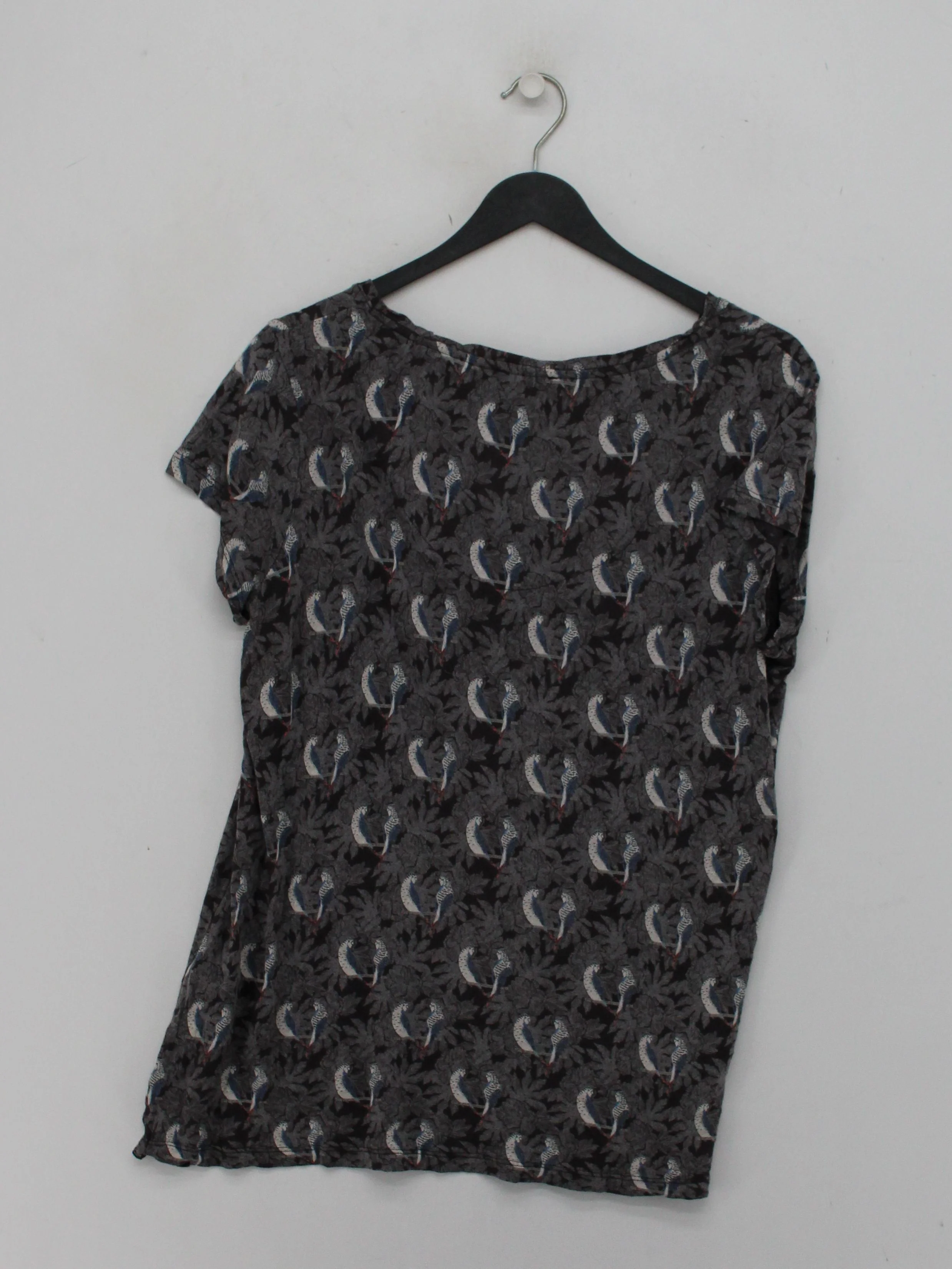 Fat Face Women's T-Shirt UK 14 Grey 100% Viscose Basic - Image 2