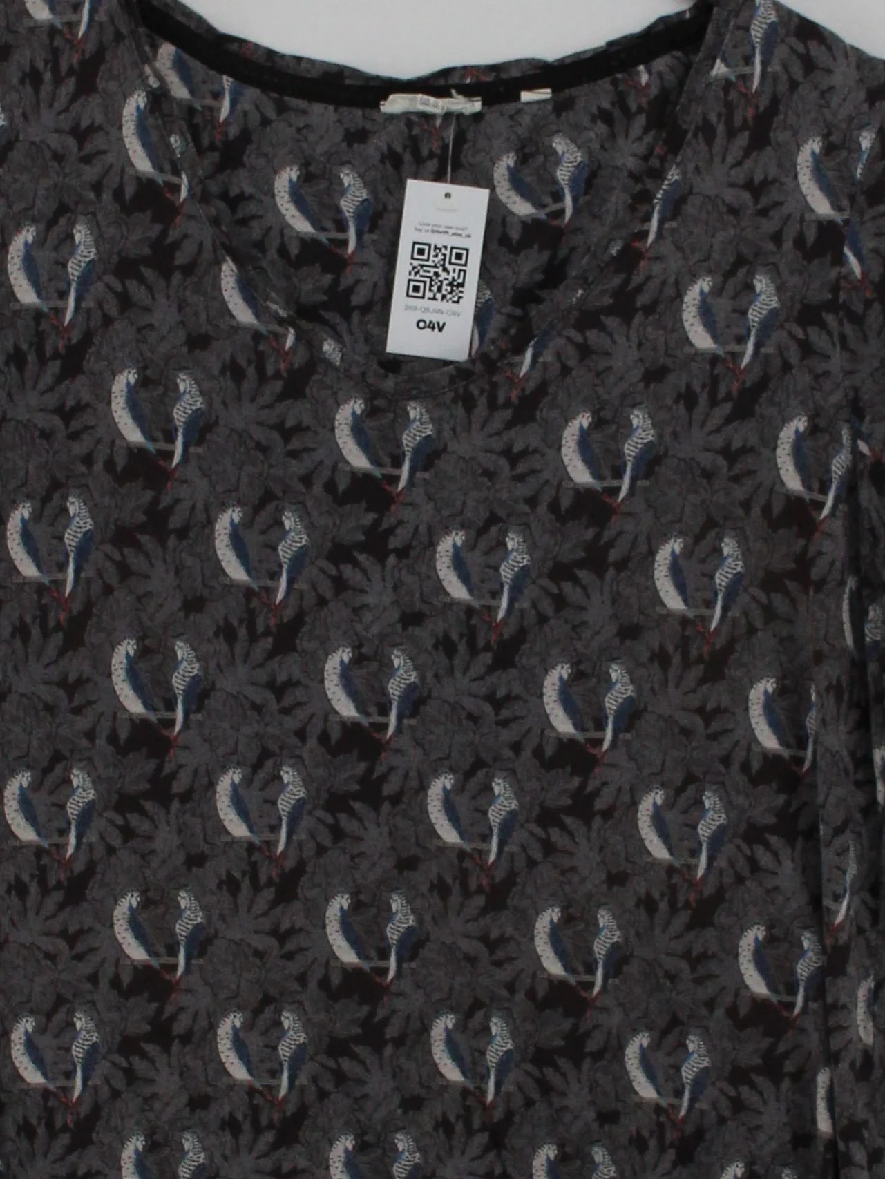 Fat Face Women's T-Shirt UK 14 Grey 100% Viscose Basic - Image 3