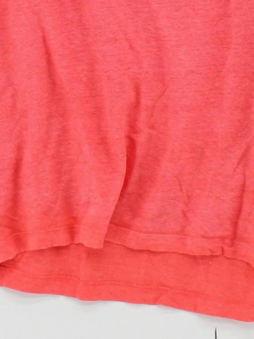 Fat Face Women's T-Shirt UK 14 Red 100% Linen Short Sleeve Round Neck Basic - Image 4