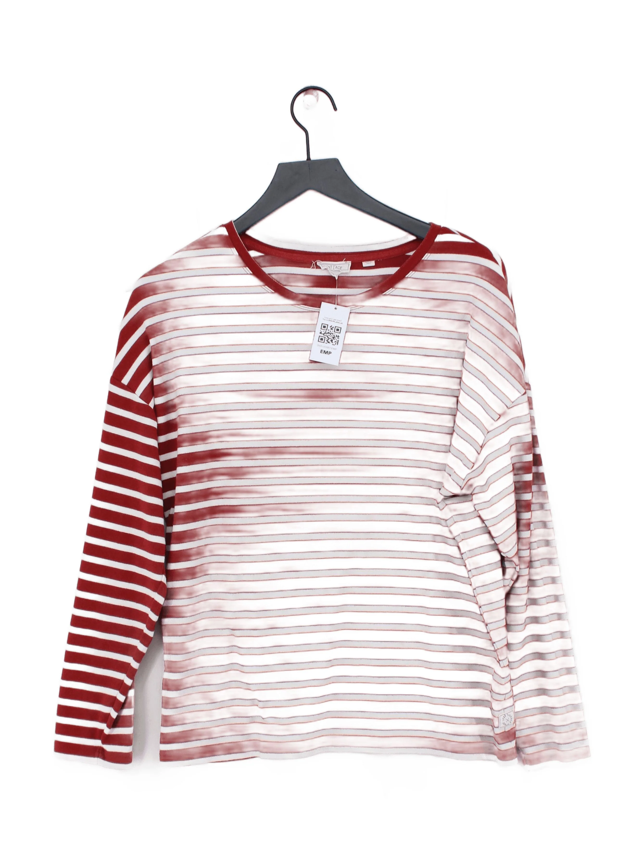 Fat Face Women's T-Shirt UK 14 Red Cotton with Elastane Basic