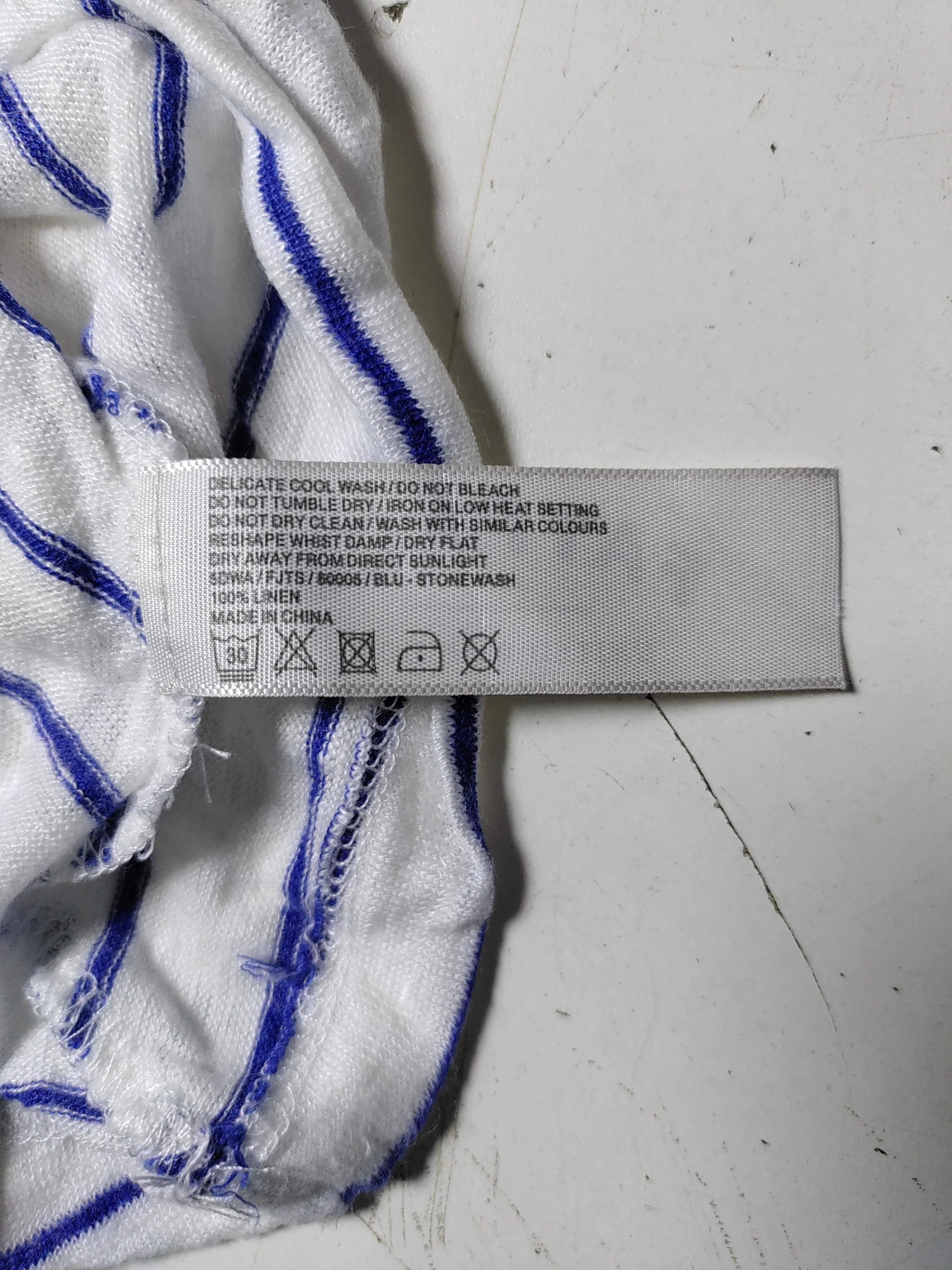 Fat Face Women's T-Shirt UK 14 White 100% Linen Basic - Image 6