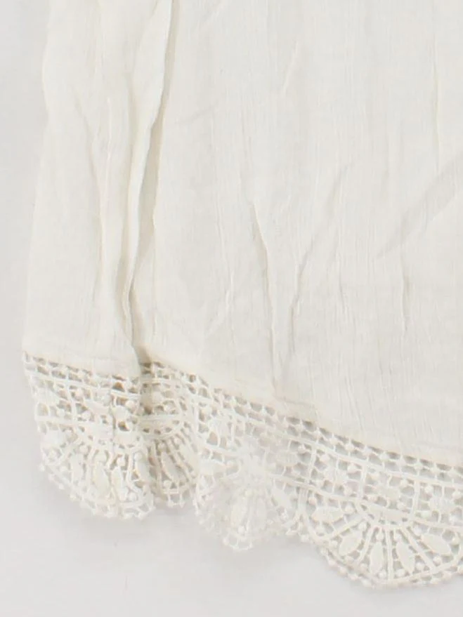 Fat Face Women's T-Shirt UK 14 White Viscose with Cotton Camisole - Image 4
