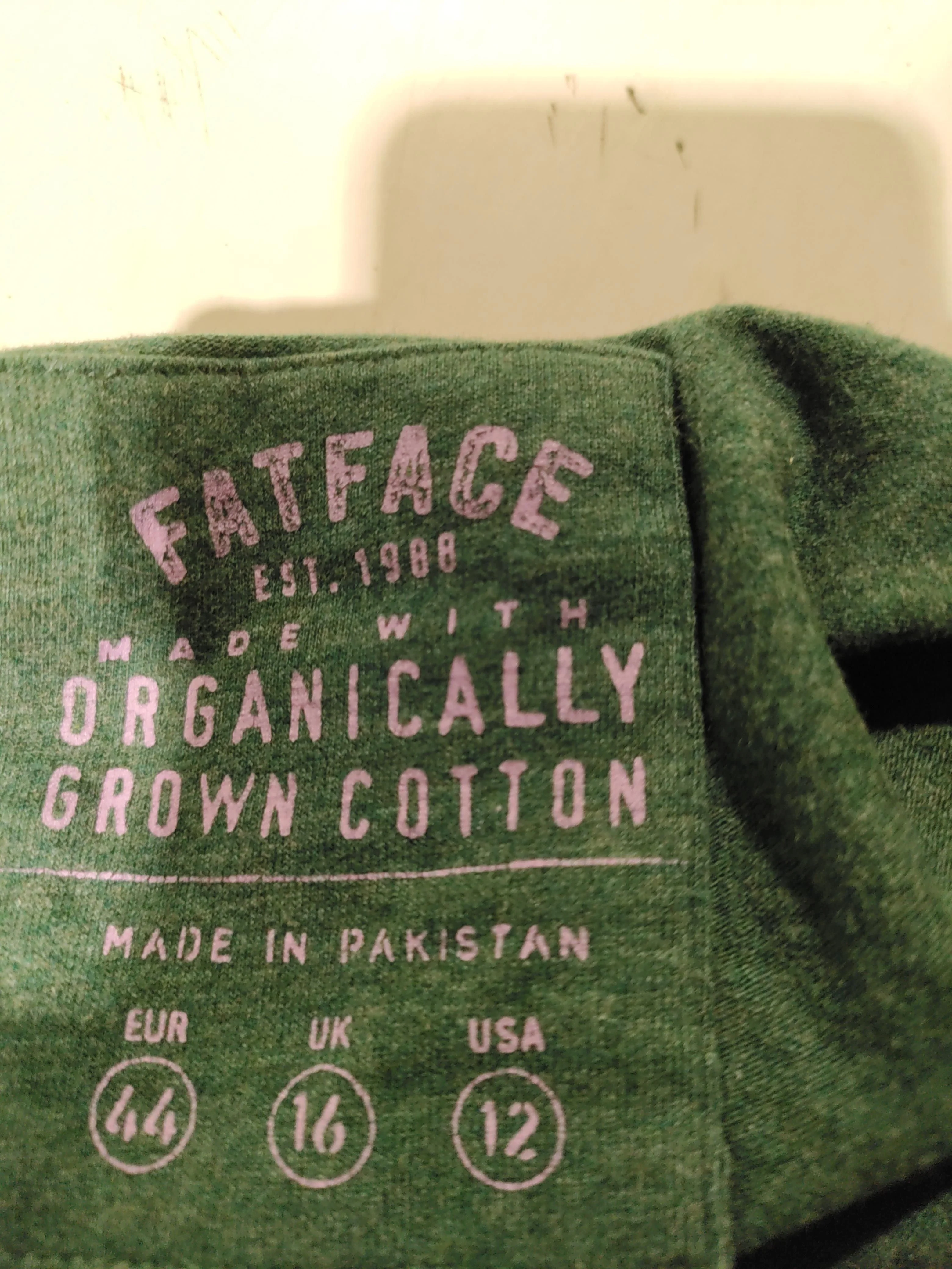 Fat Face Women's T-Shirt UK 16 Green Cotton with Elastane Basic - Image 5