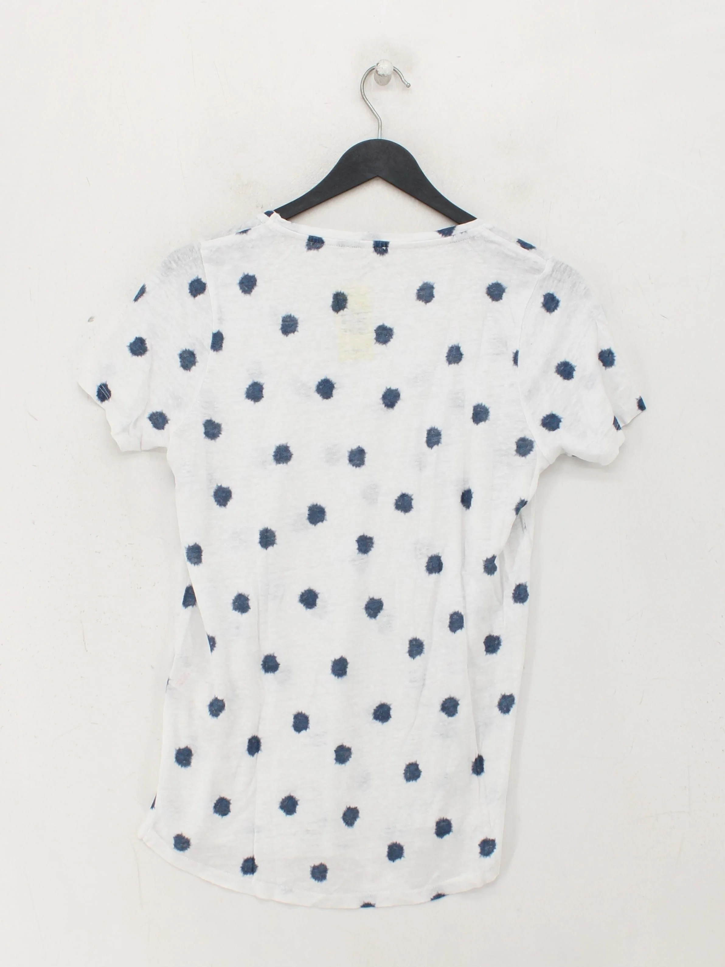 Fat Face Women's T-Shirt UK 6 White 100% Linen Basic - Image 2