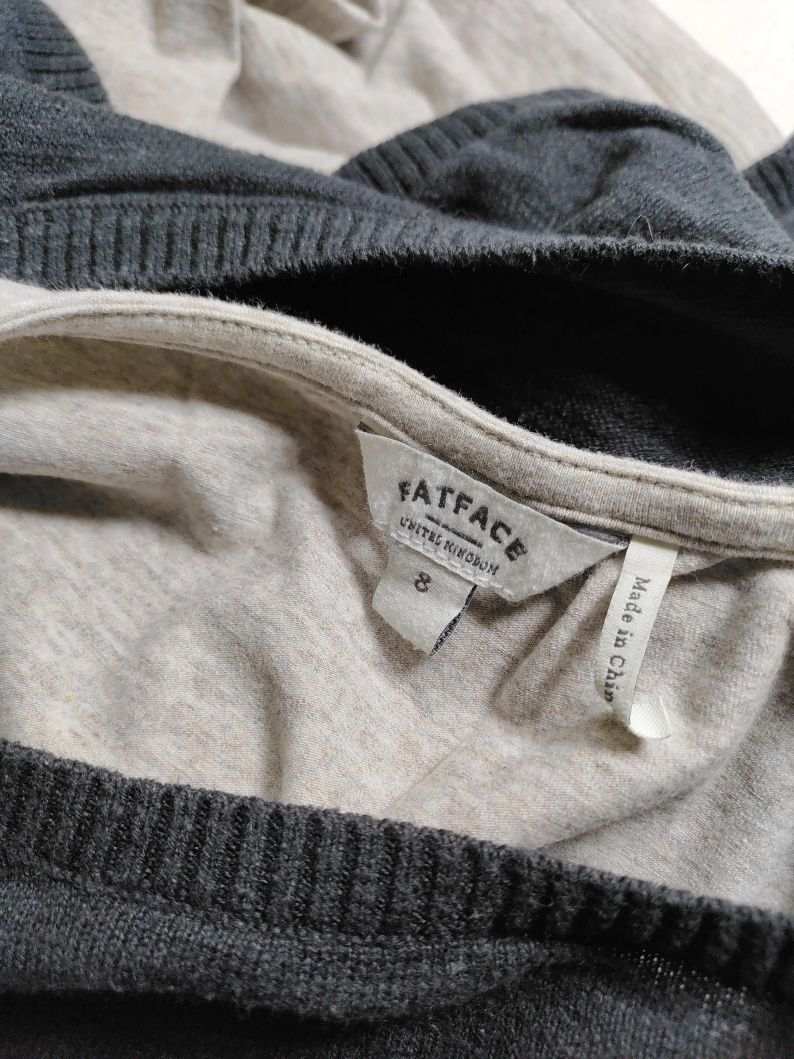 Fat Face Women's T-Shirt UK 8 Black Cotton with Linen Basic - Image 7