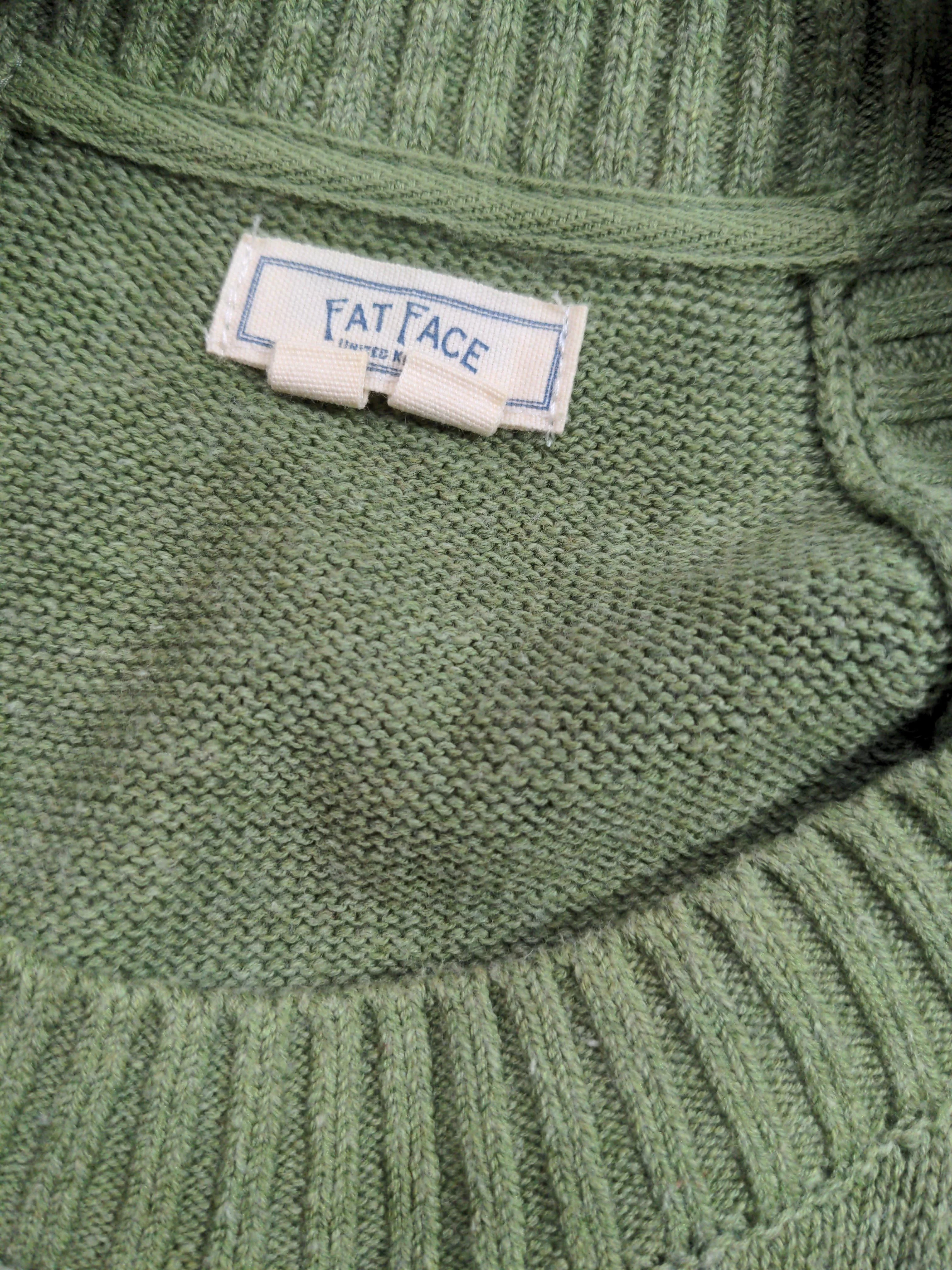 Fat Face Women's T-Shirt UK 8 Green 100% Cotton Sleeveless Round Neck Basic - Image 5