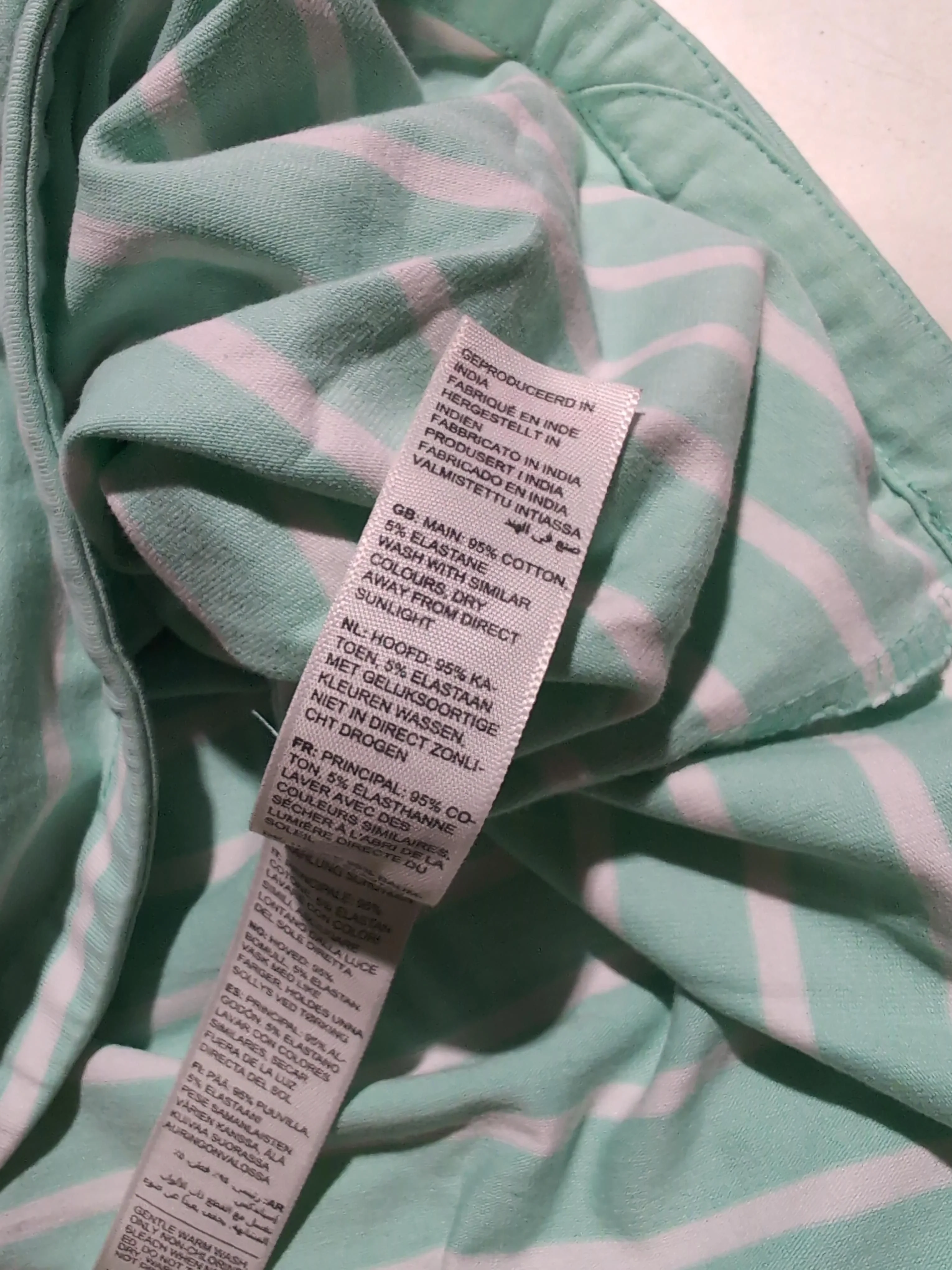 Fat Face Women's T-Shirt UK 8 Green Cotton with Elastane Basic - Image 6