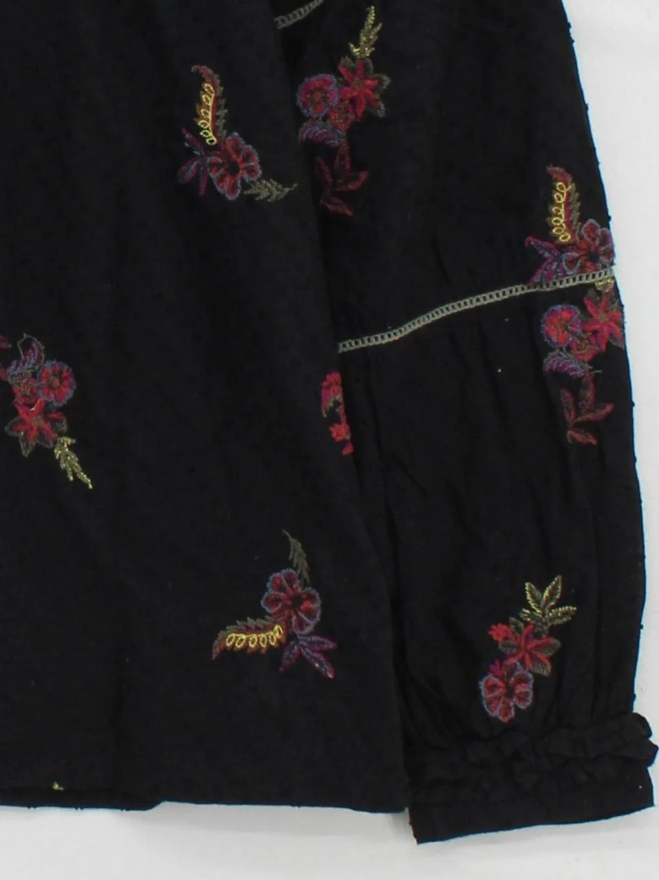 Fat Face Women's Top UK 10 Black Cotton with Polyester Basic - Image 4