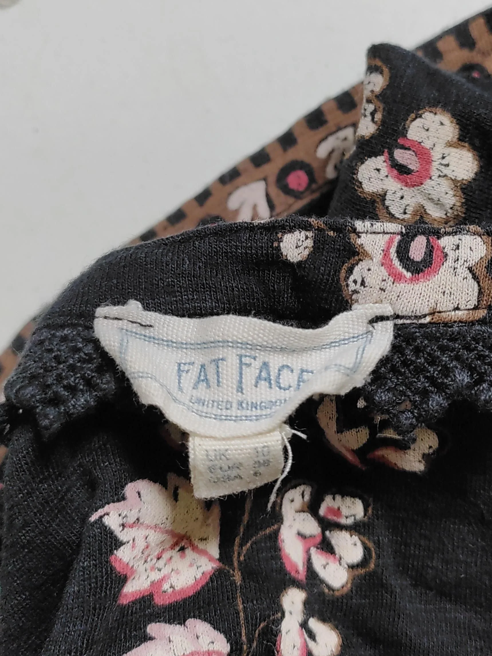 Fat Face Women's Top UK 10 Black Cotton with Rayon Basic - Image 5